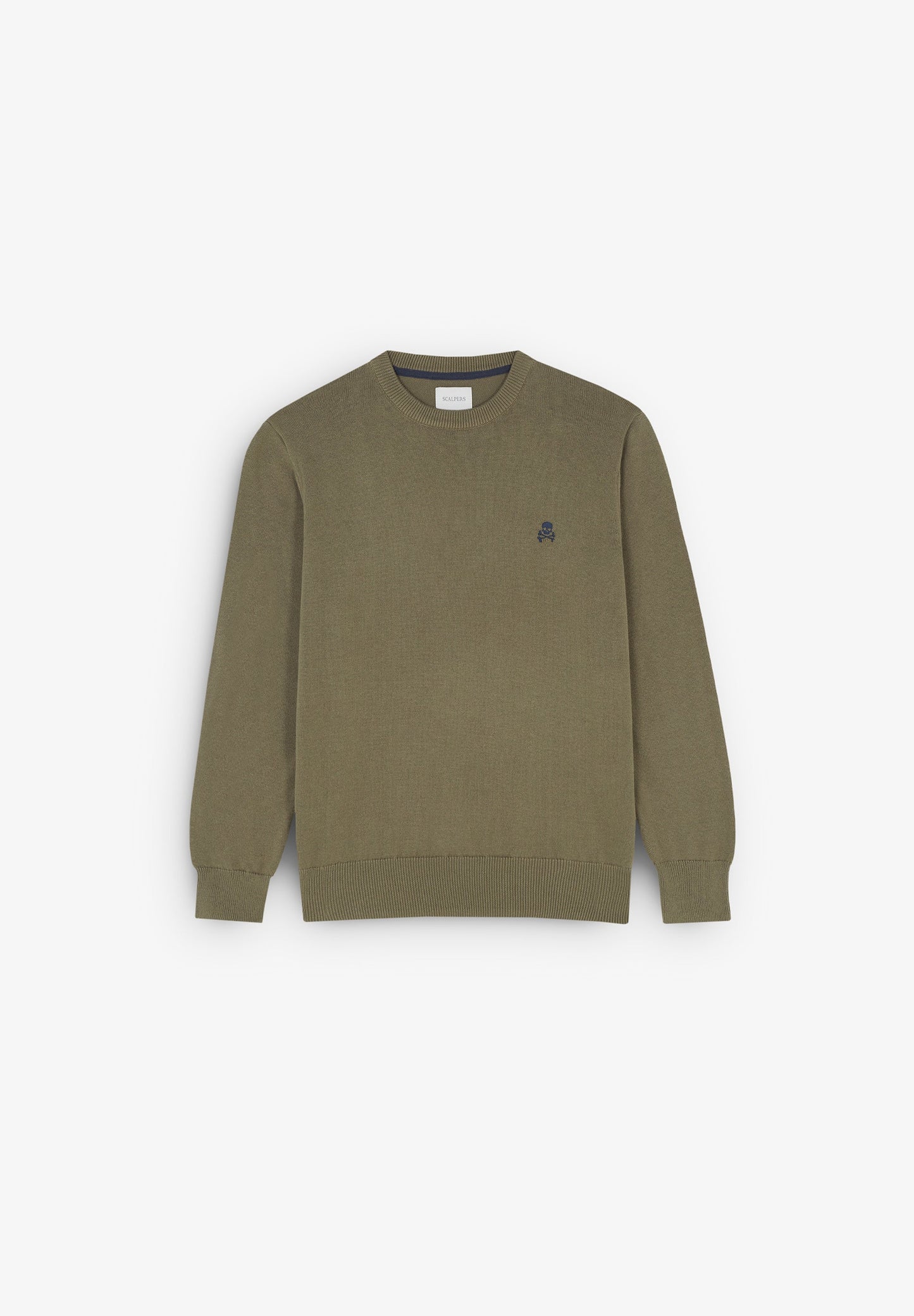 ROUND NECK LOGO SWEATER
