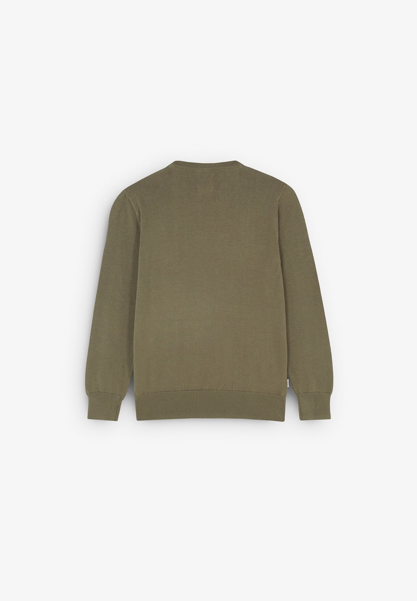 ROUND NECK LOGO SWEATER