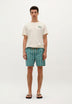 WAVED PRINT SWIMMING TRUNKS