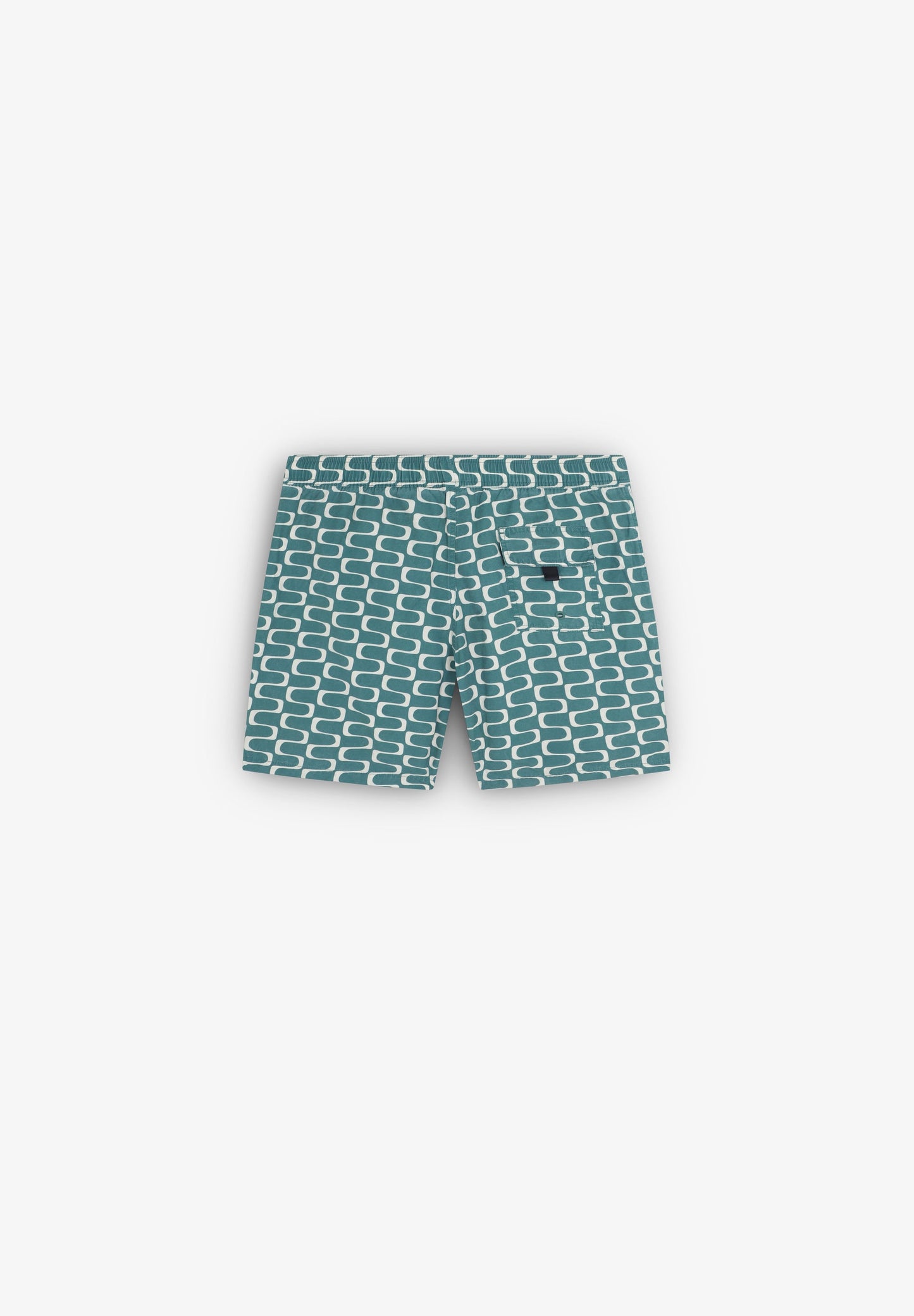 WAVED PRINT SWIMMING TRUNKS