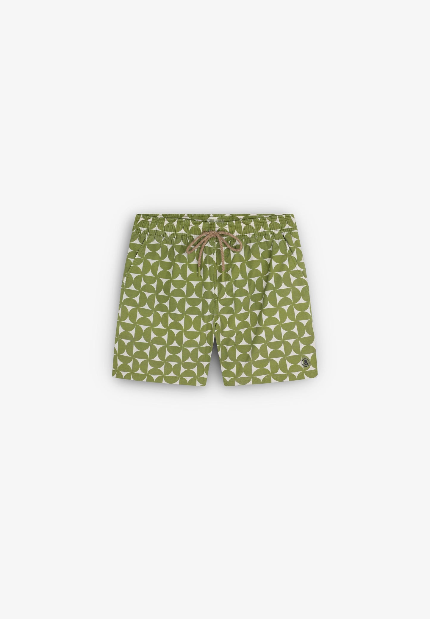 GEOMETRIC PRINT SWIMMING TRUNKS