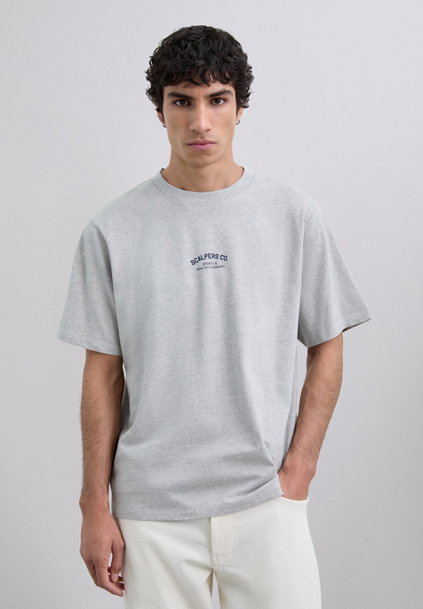 T-SHIRT IMPRIMÉ LOGO CONTRASTANT