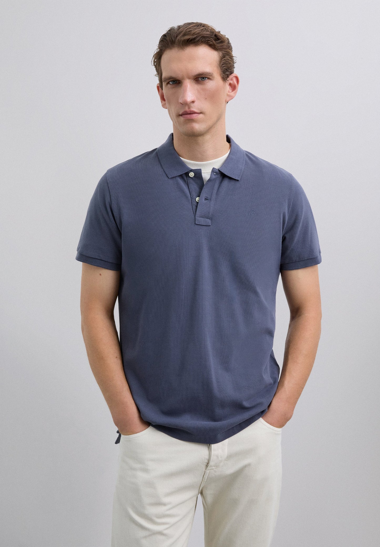 BASIC POLO SHIRT WITH SKULL