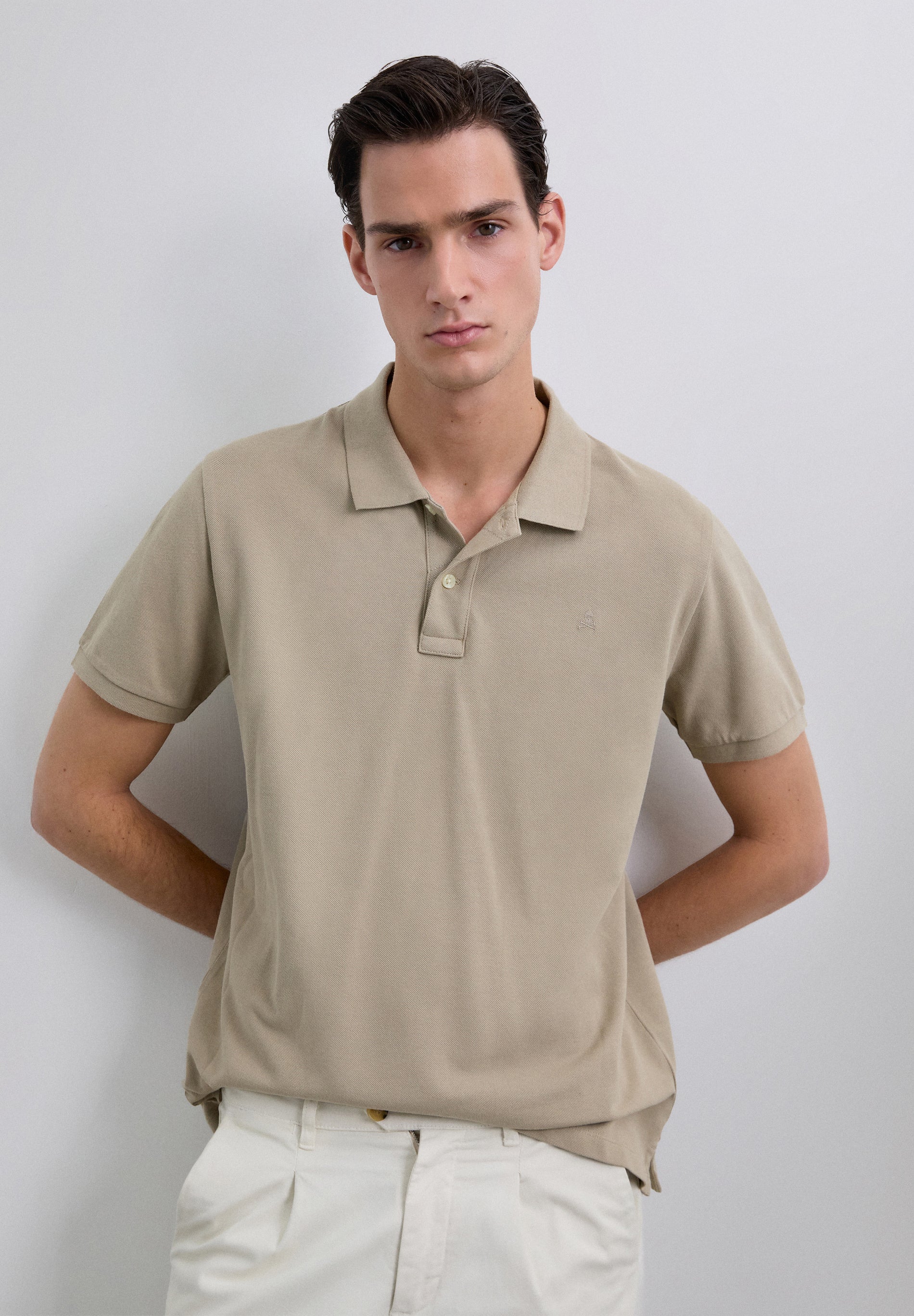 BASIC POLO SHIRT WITH SKULL