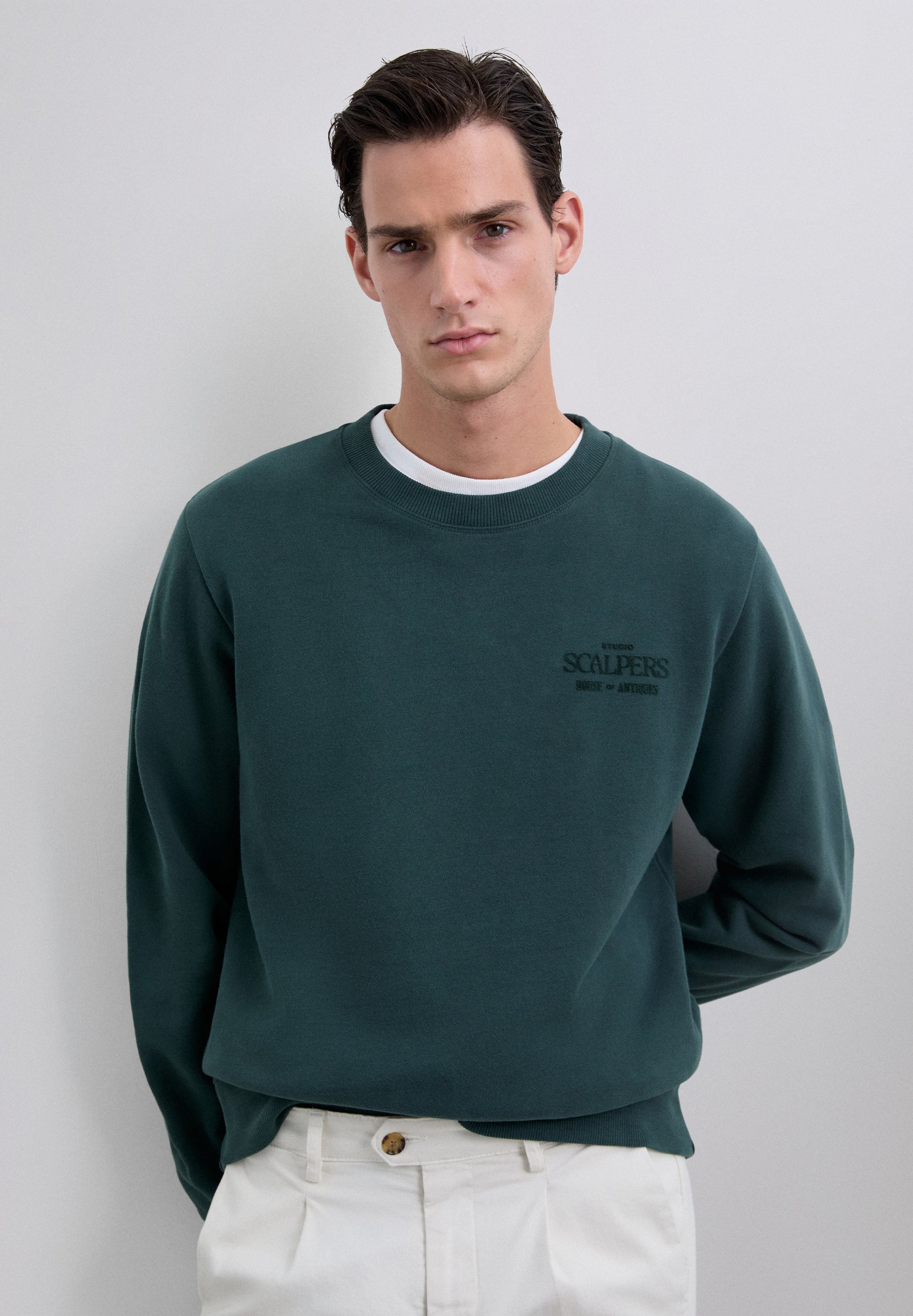 SWEATSHIRT WITH LOGO PRINT