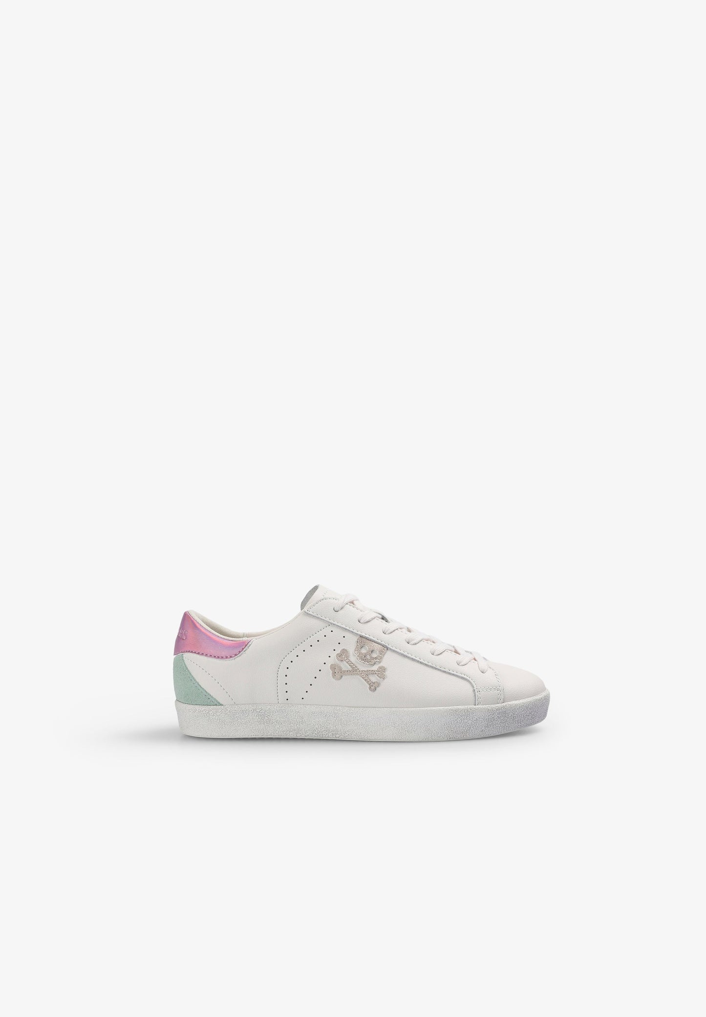 CONTRAST LEATHER SNEAKERS