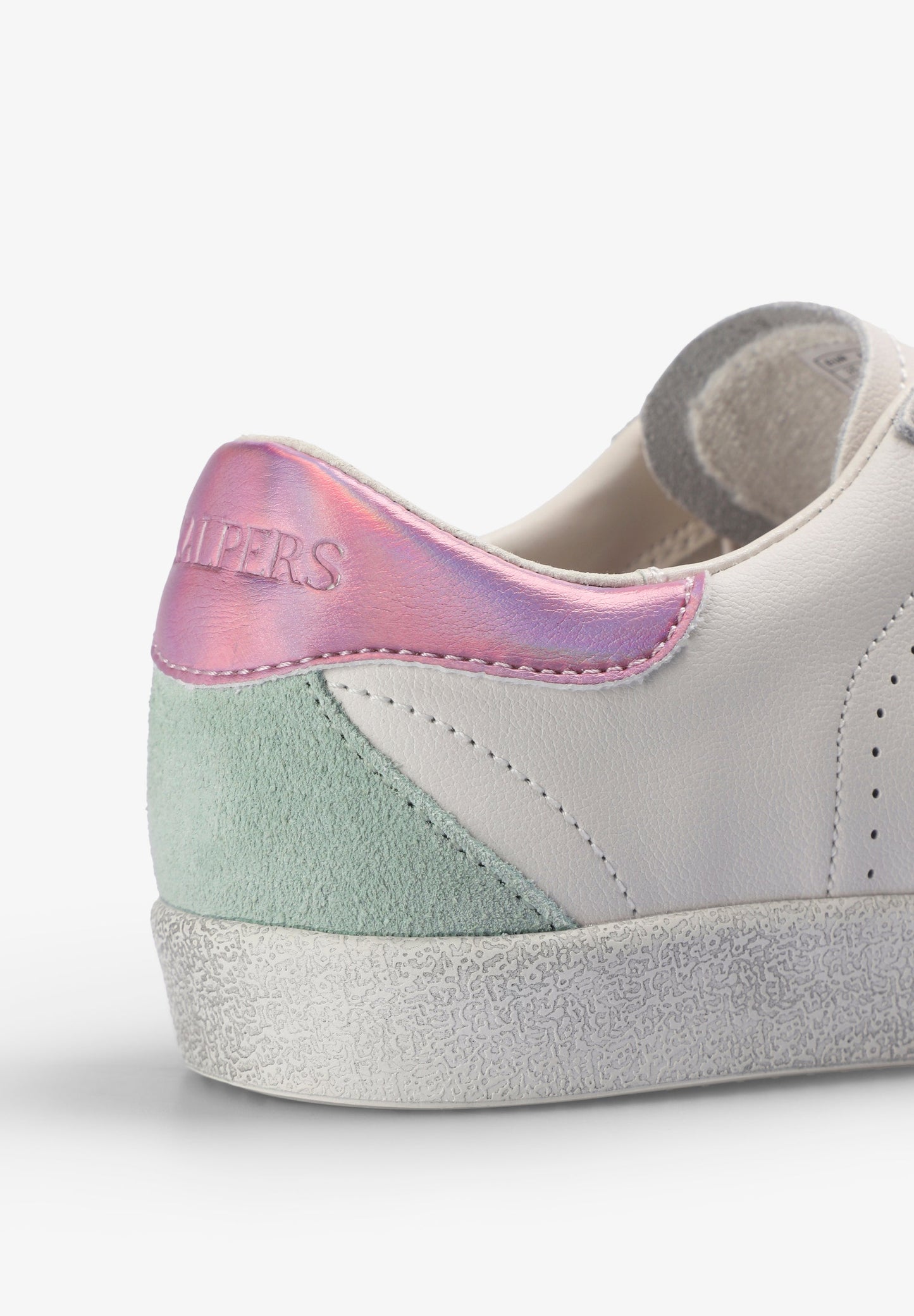 LEDERSNEAKER MIT KONTRASTFARBE