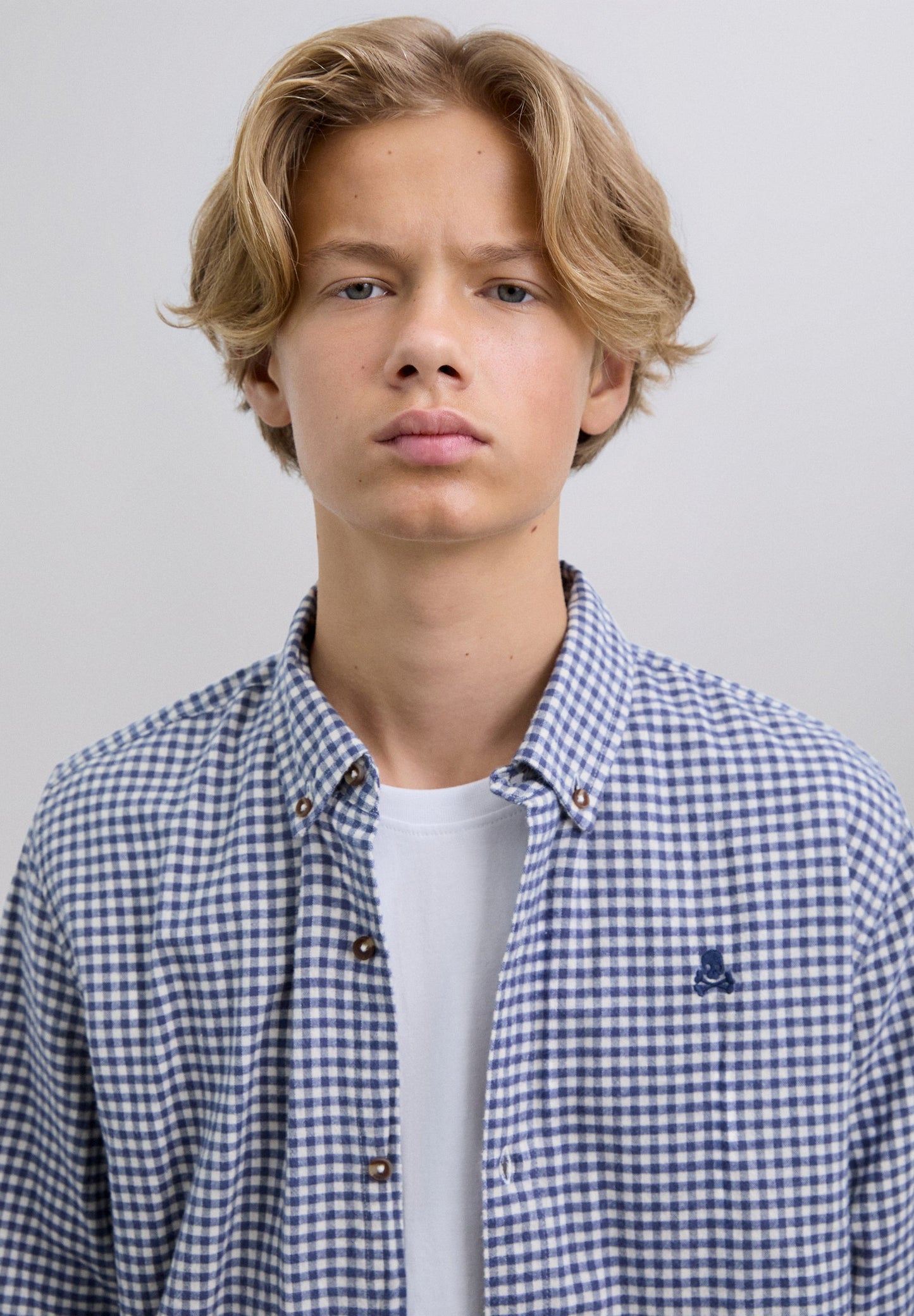 KARIERTES HEMD MIT TOTENKOPF