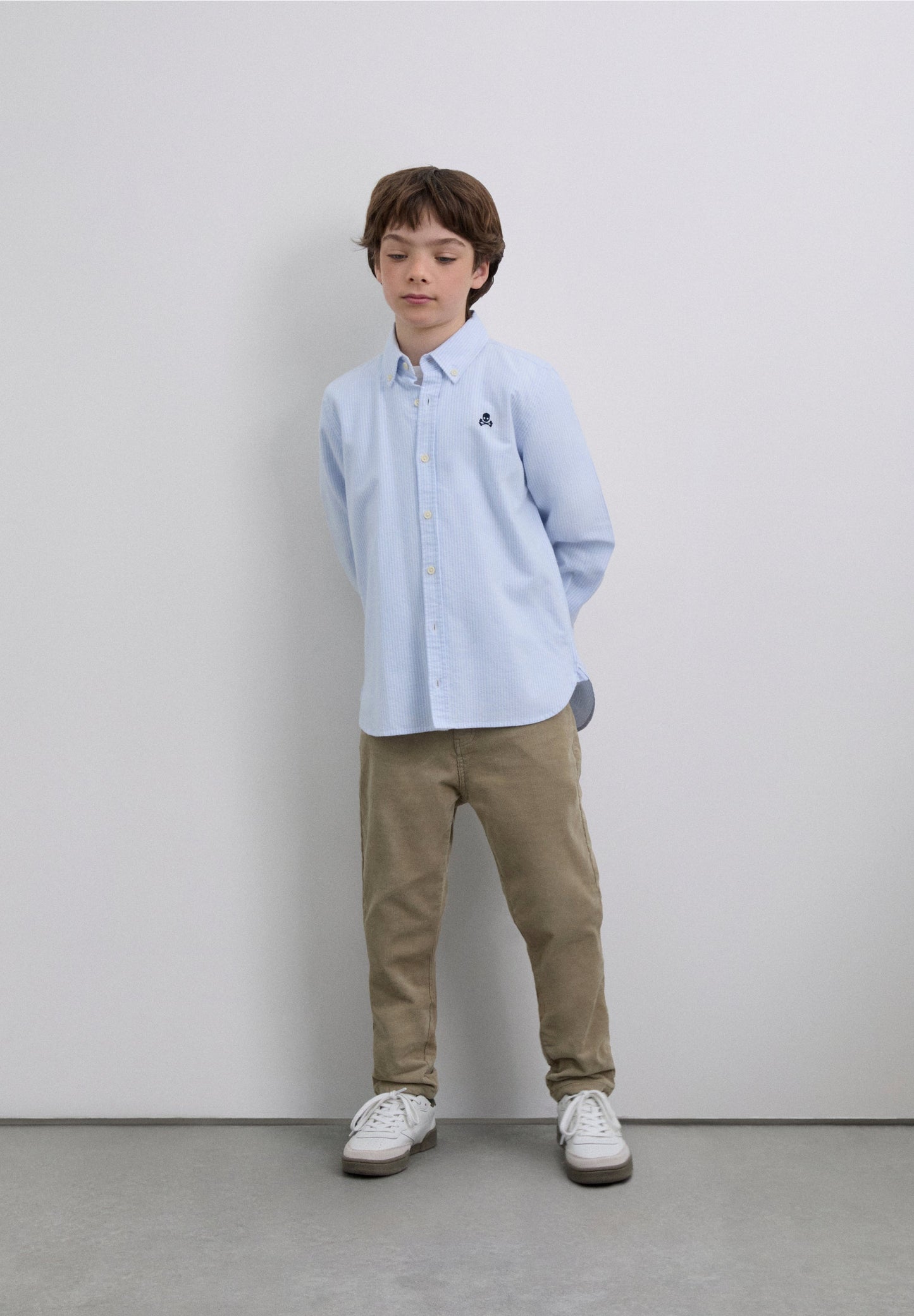 OXFORD SHIRT WITH SKULL