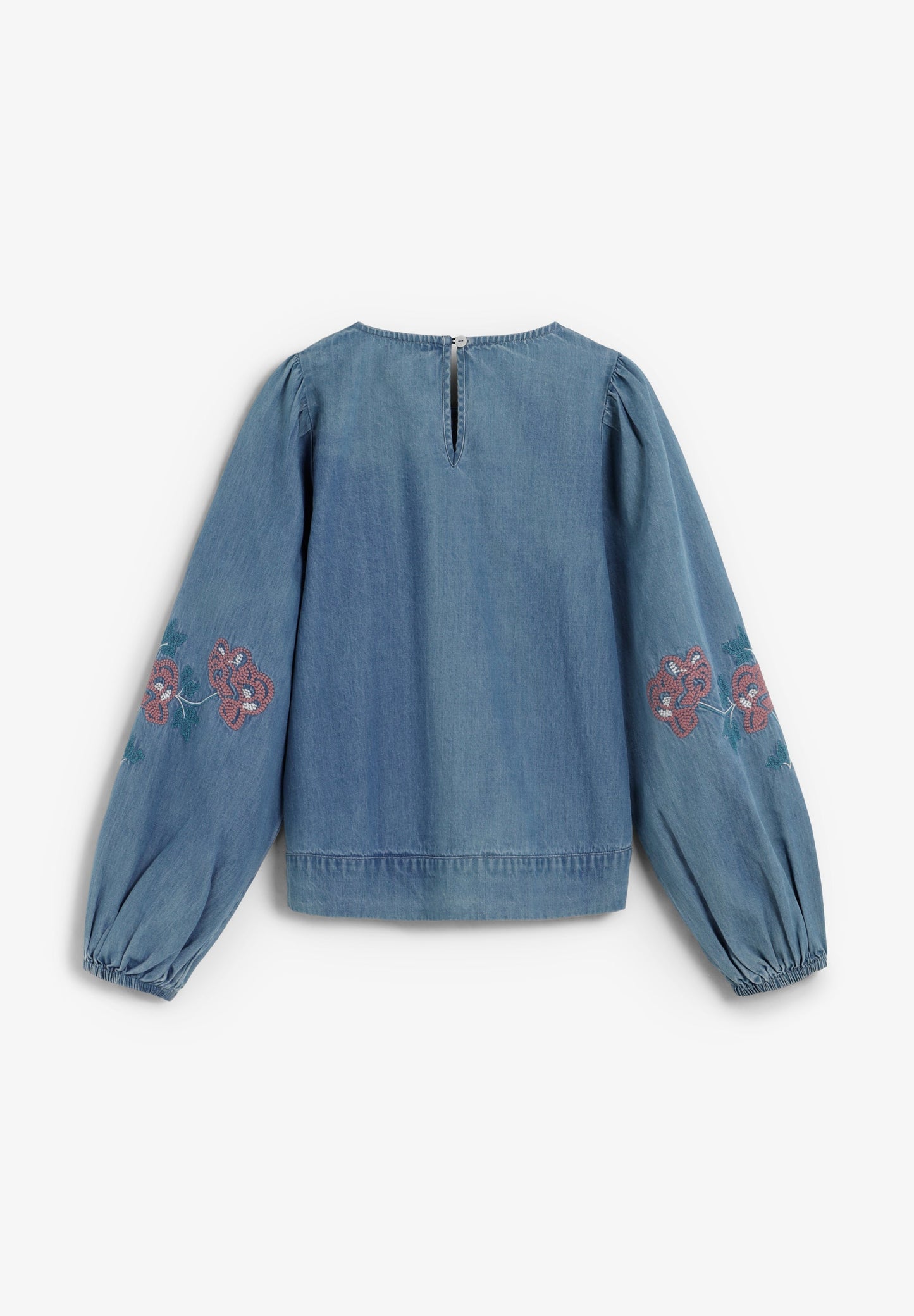 CHEMISIER DENIM FLEURS