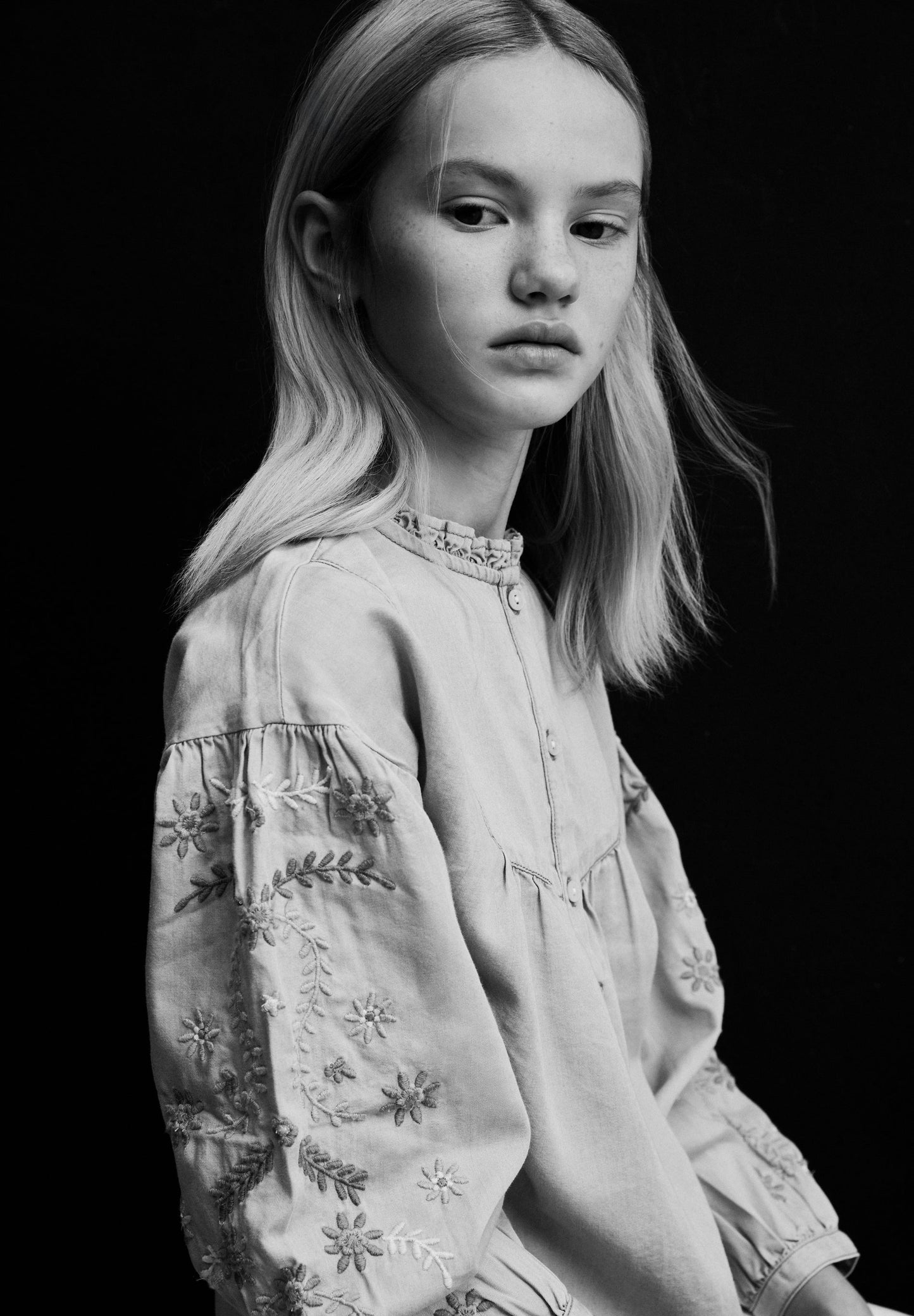 SCDENIMEMBBLOUSE GIRLS