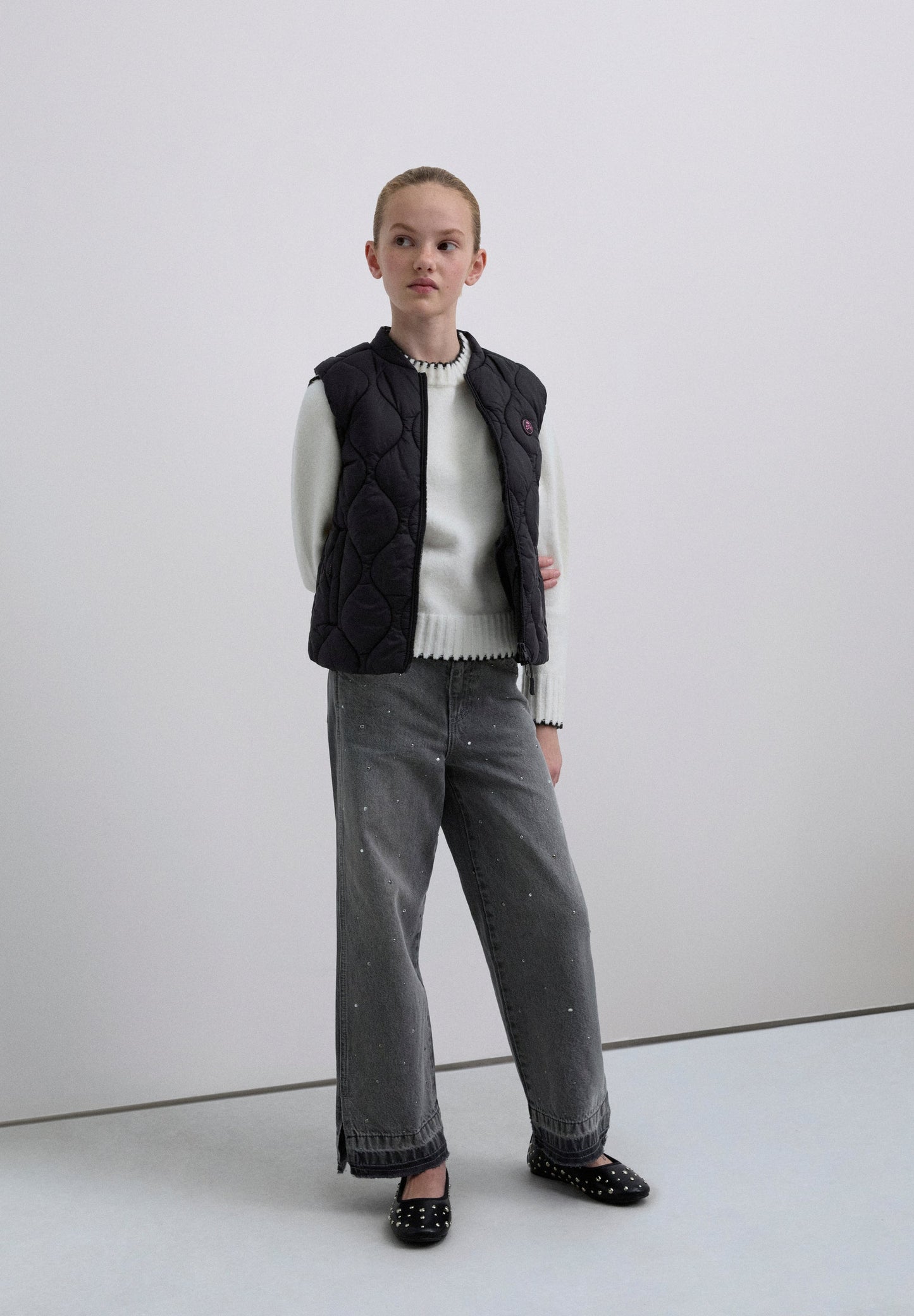 DOUDOUNE SANS MANCHES SKULL