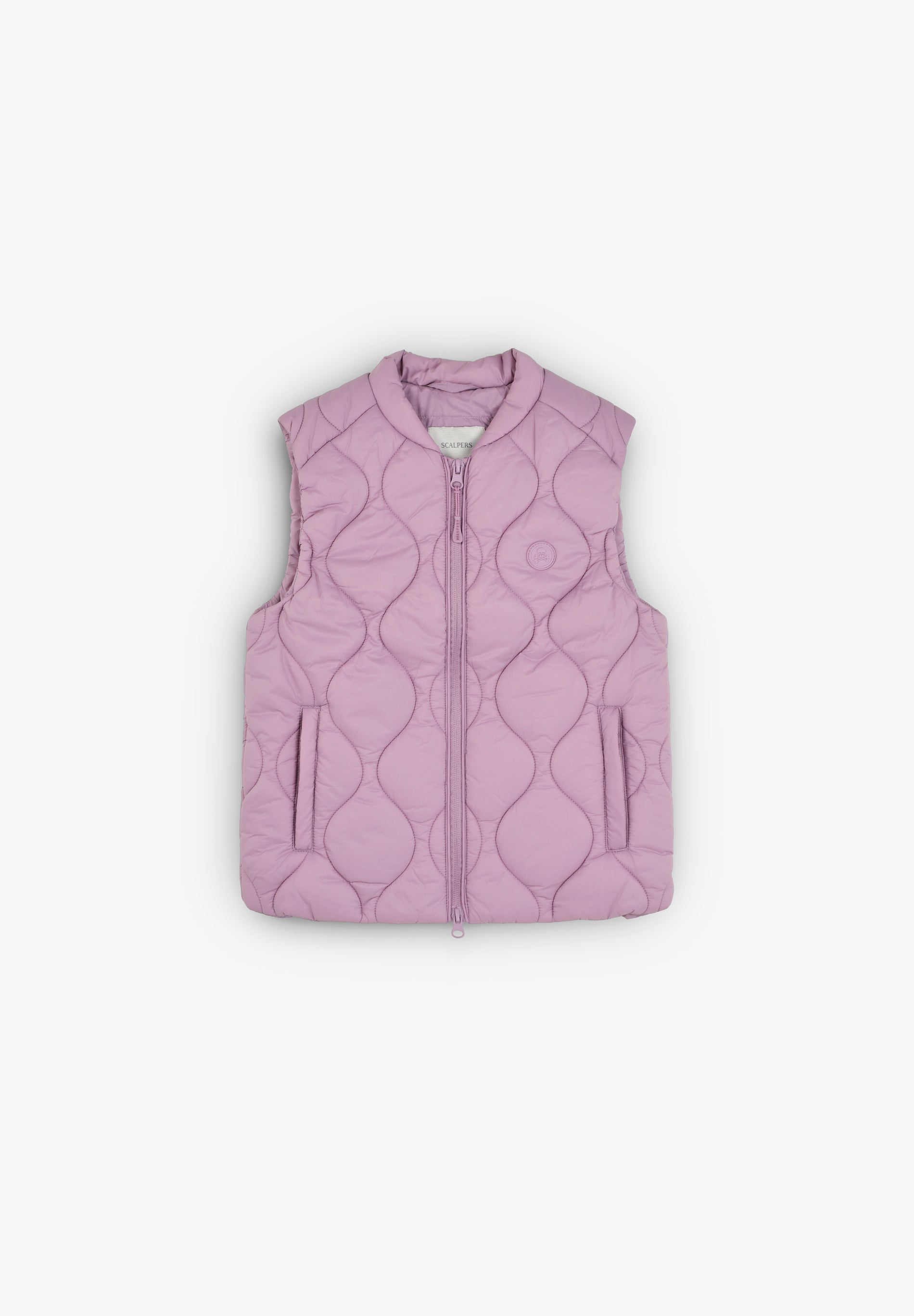 PUFFER VEST WITH SKULL