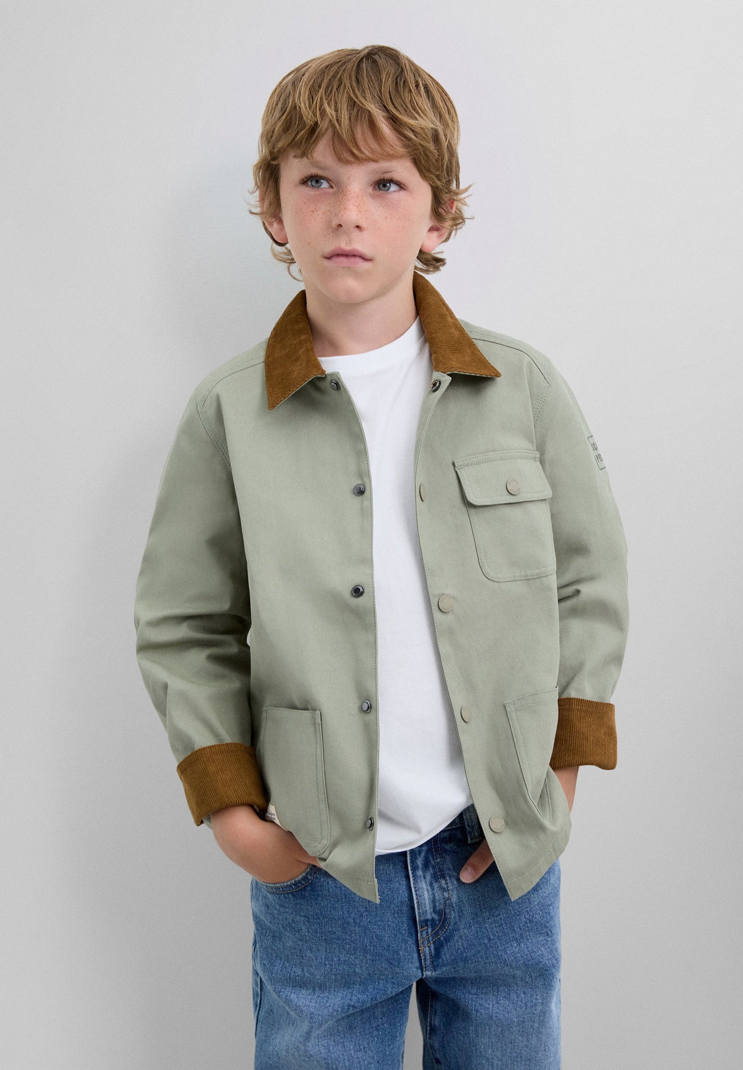 VESTE COL CHEMISE