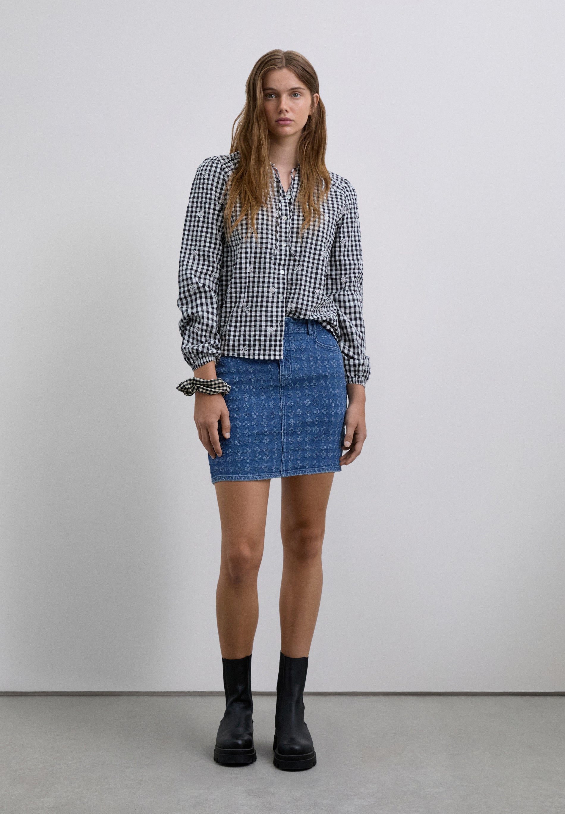 SCLASER DENIM SKIRT GIRLS
