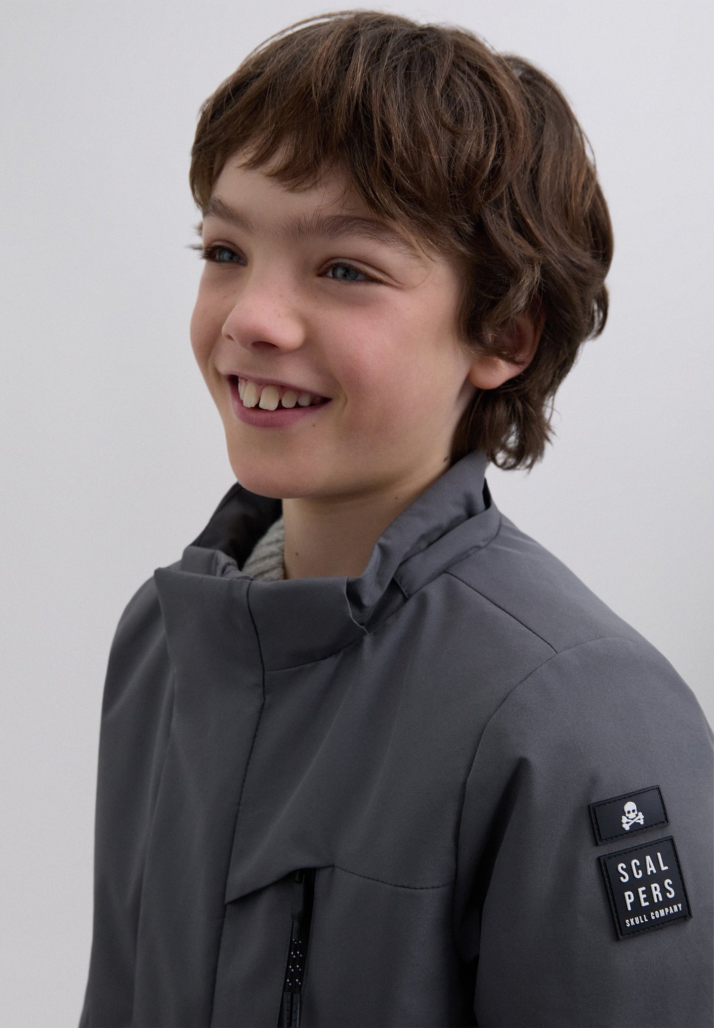 PARKA LONGUE APPLIQUE CÔTÉ