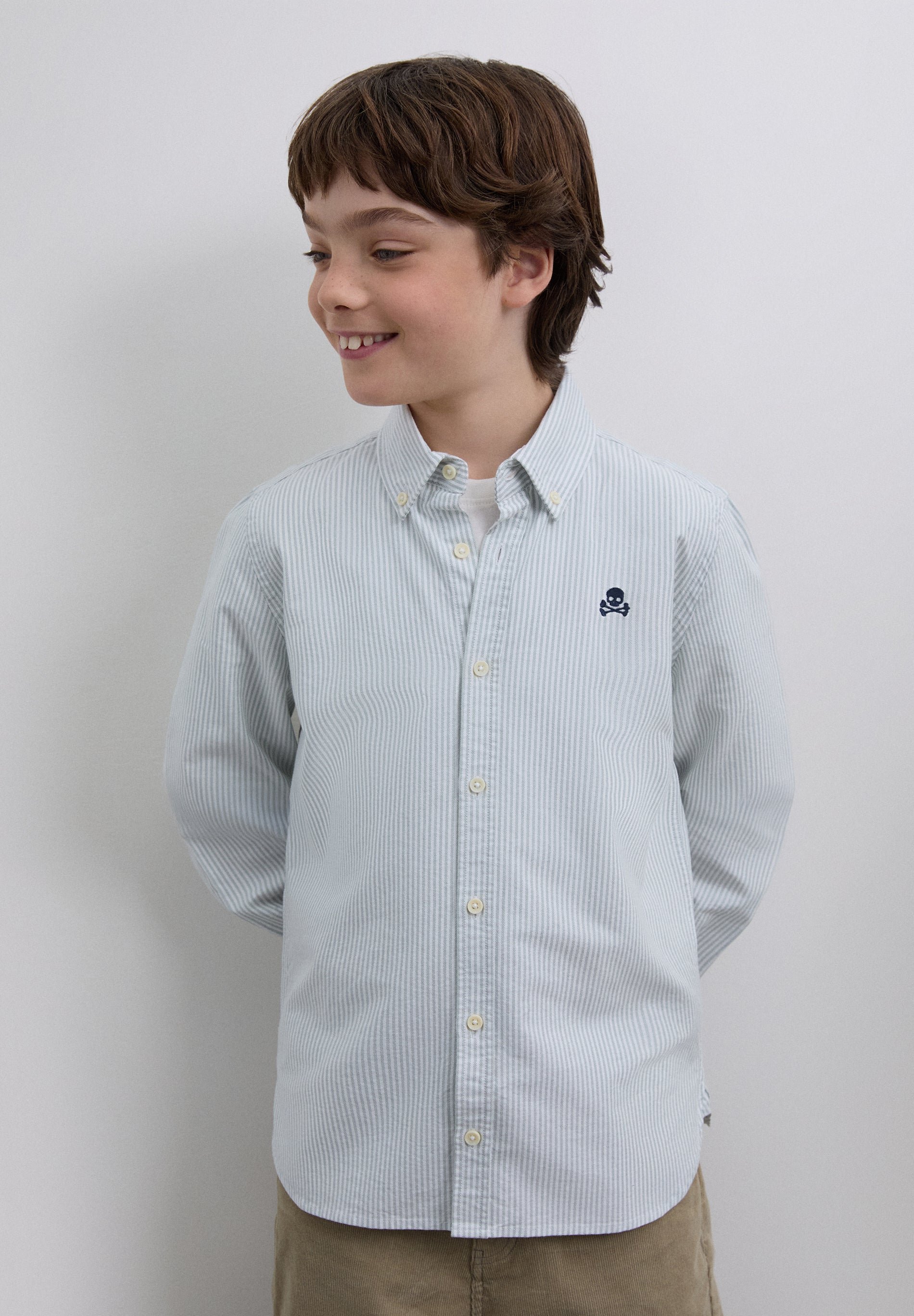 CHEMISE RAYURES LOGO