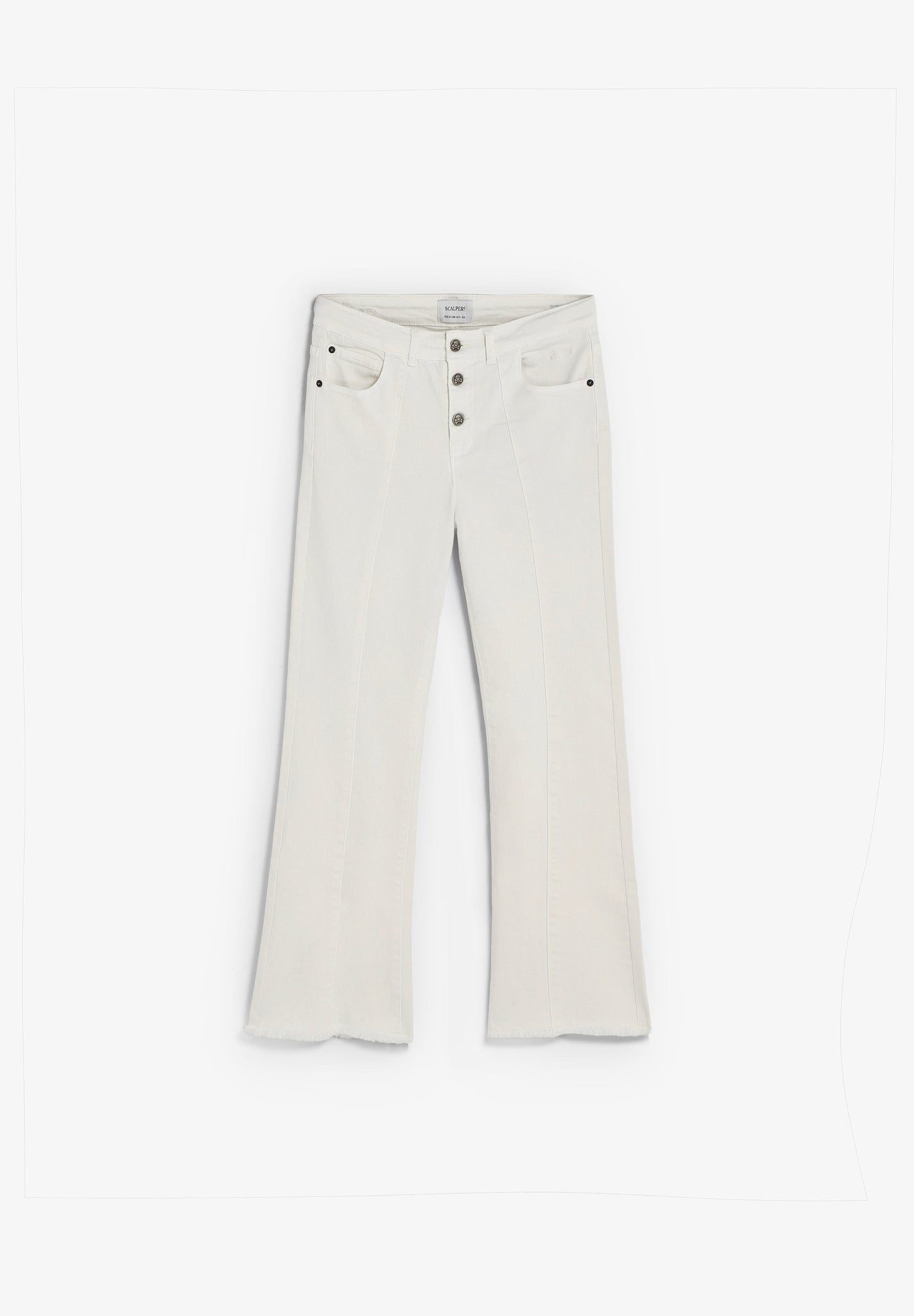 FLARED DENIM BROEK