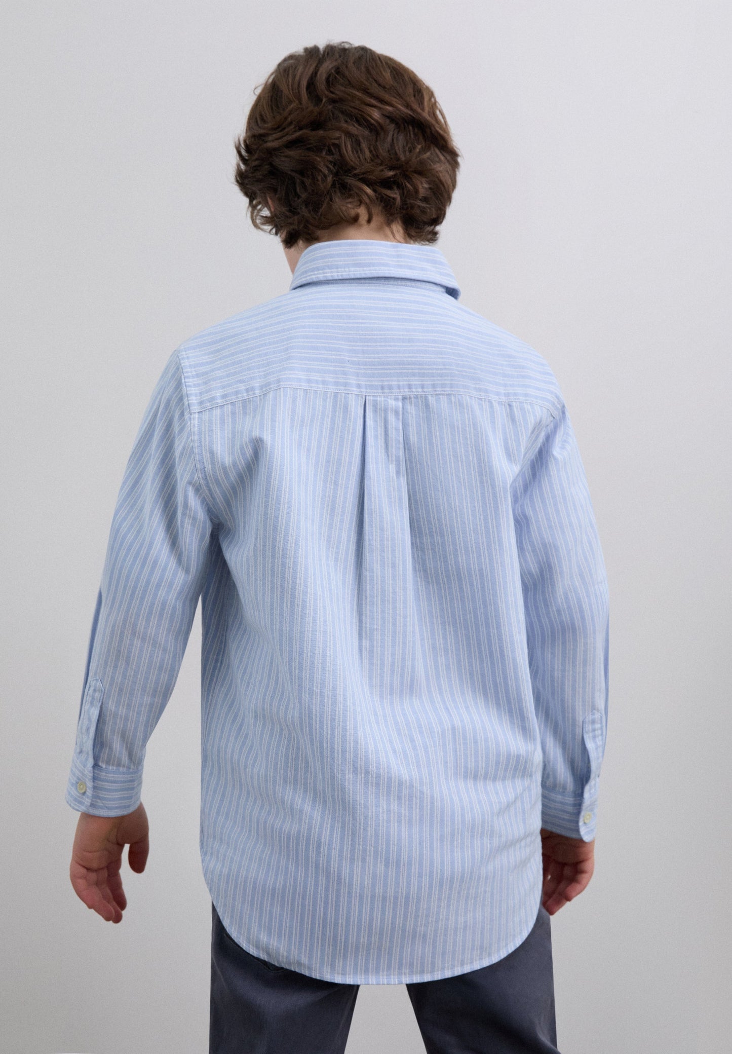 STRIPED POLO SHIRT WITH SKULL