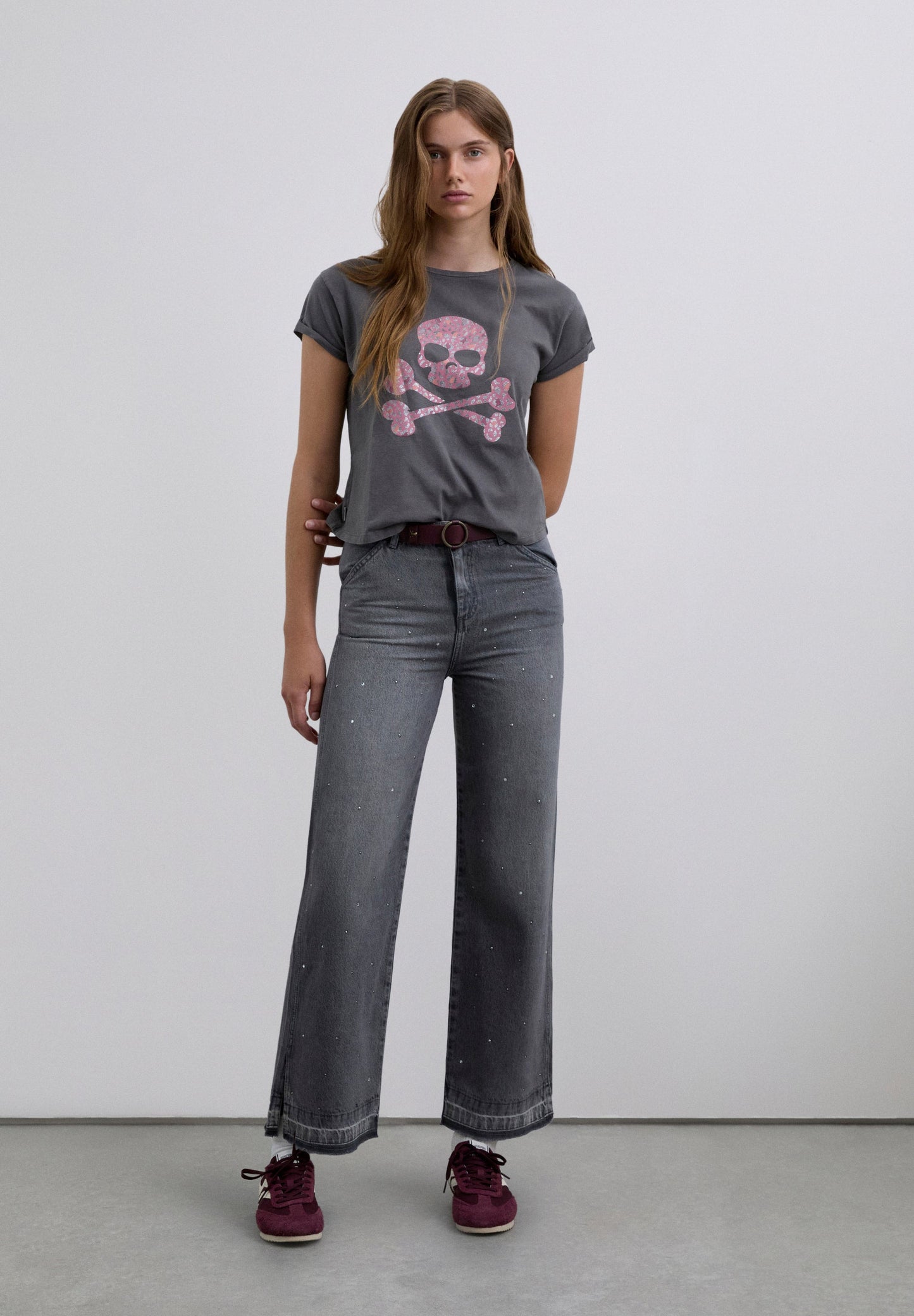 LEATHER LOAFERS WITH APRON