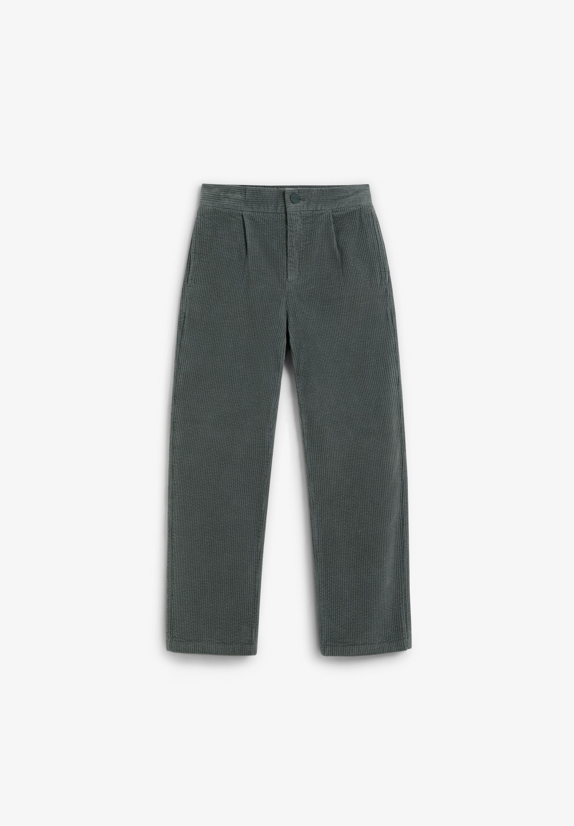 PANTALON DROIT VELOURS CÔTELÉ