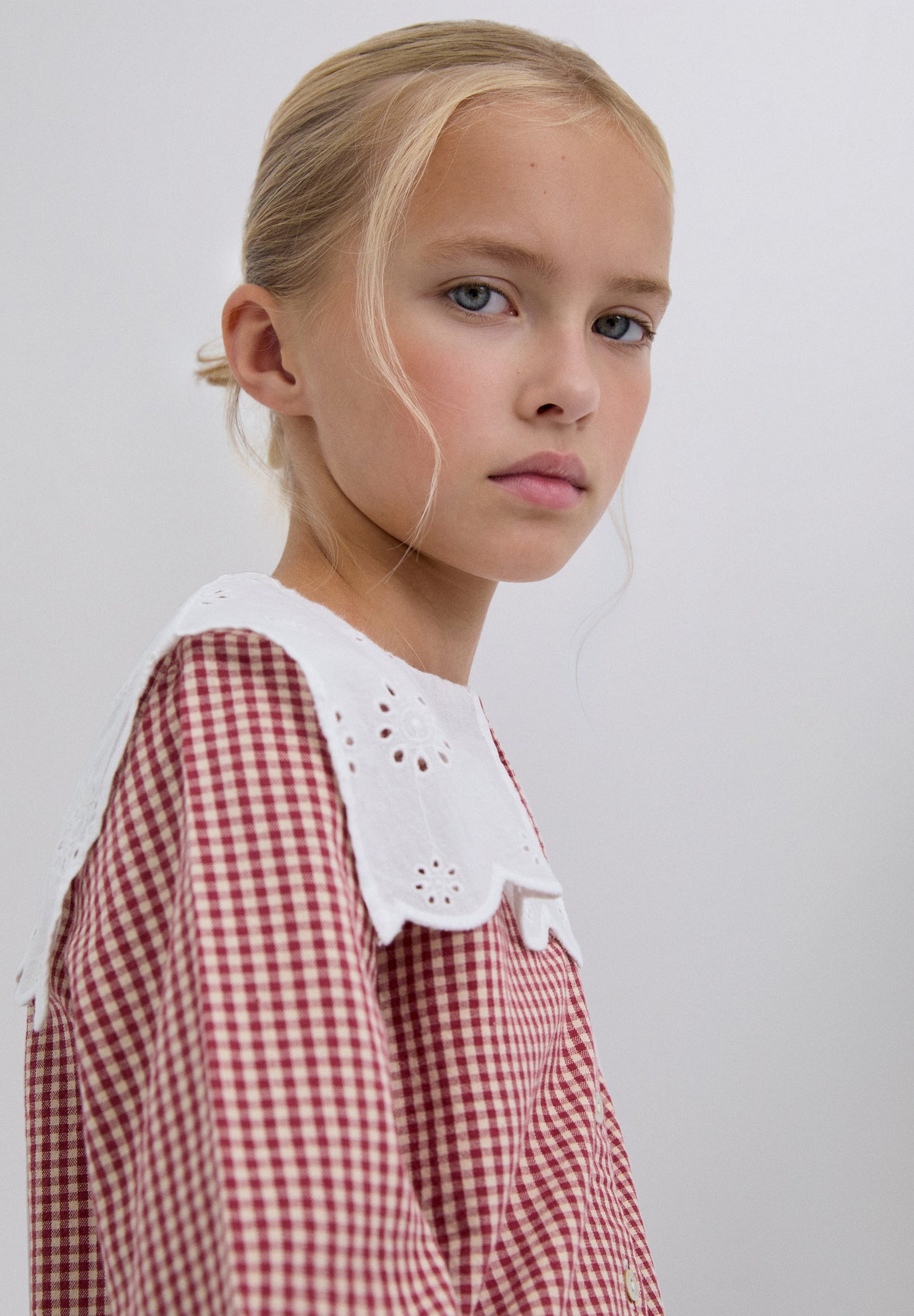 CAMISA VICHY CON CUELLO