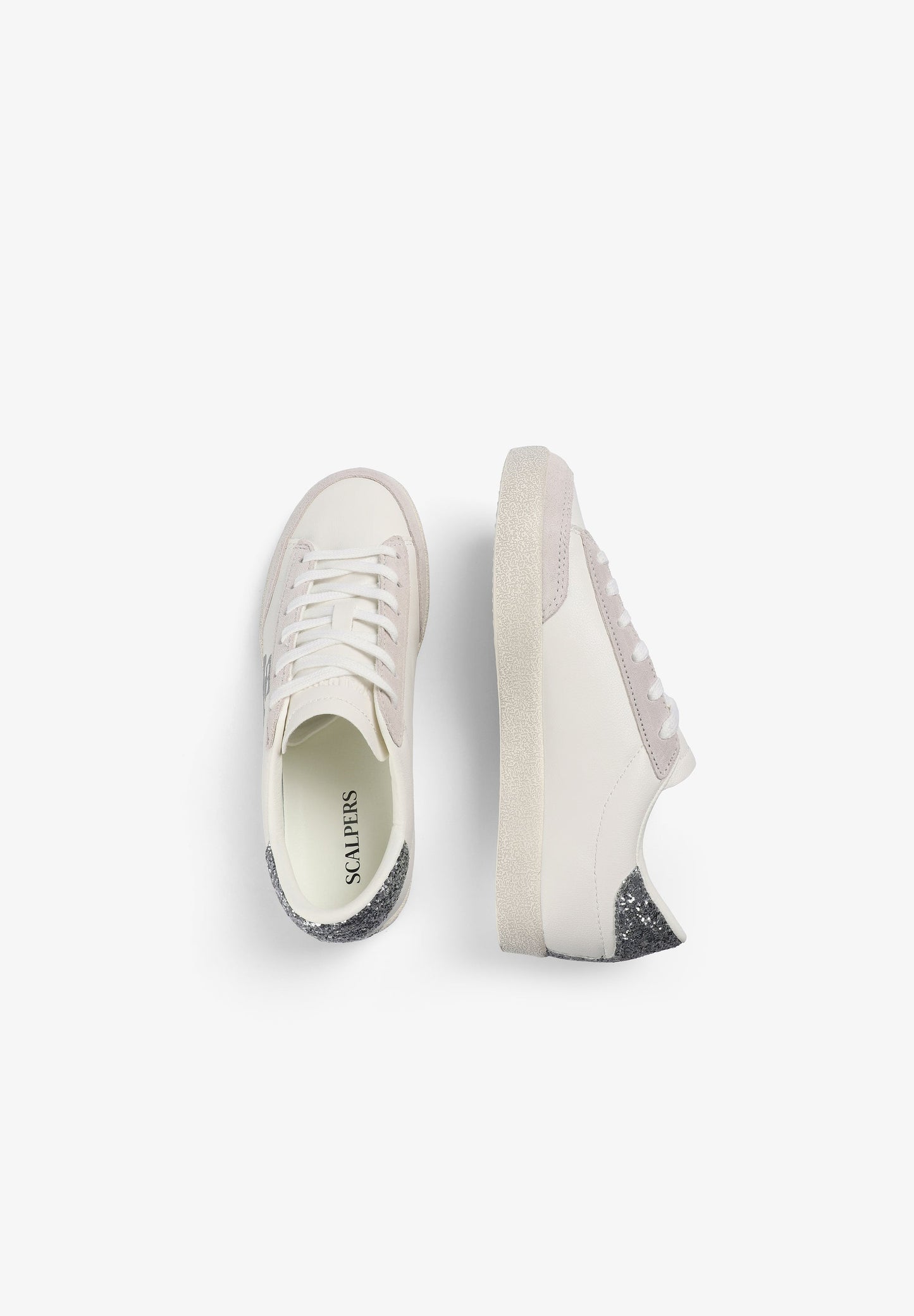 GLITZER-SNEAKER MIT TOTENKOPF