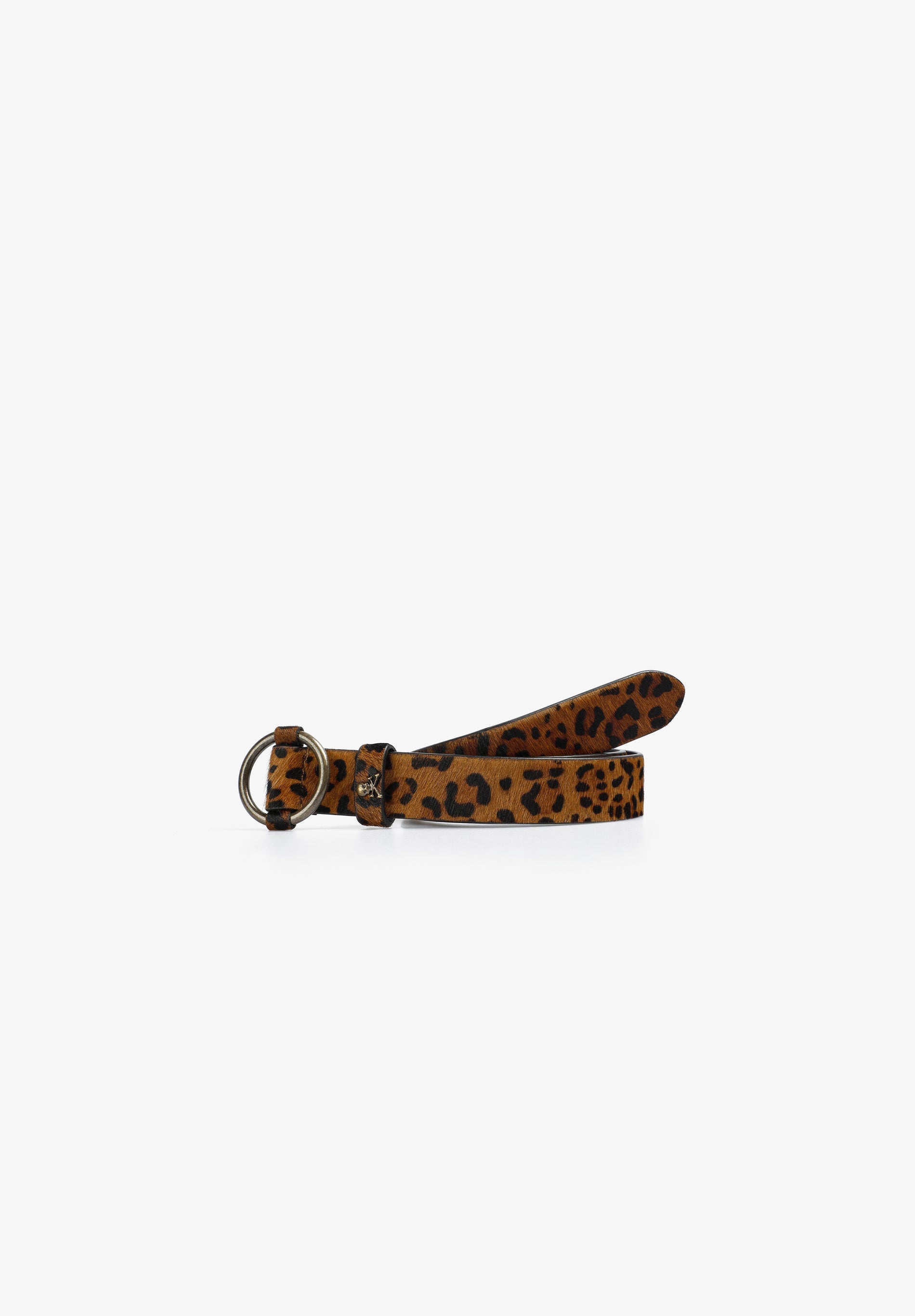 ANIMAL PRINT LEATHER BELT