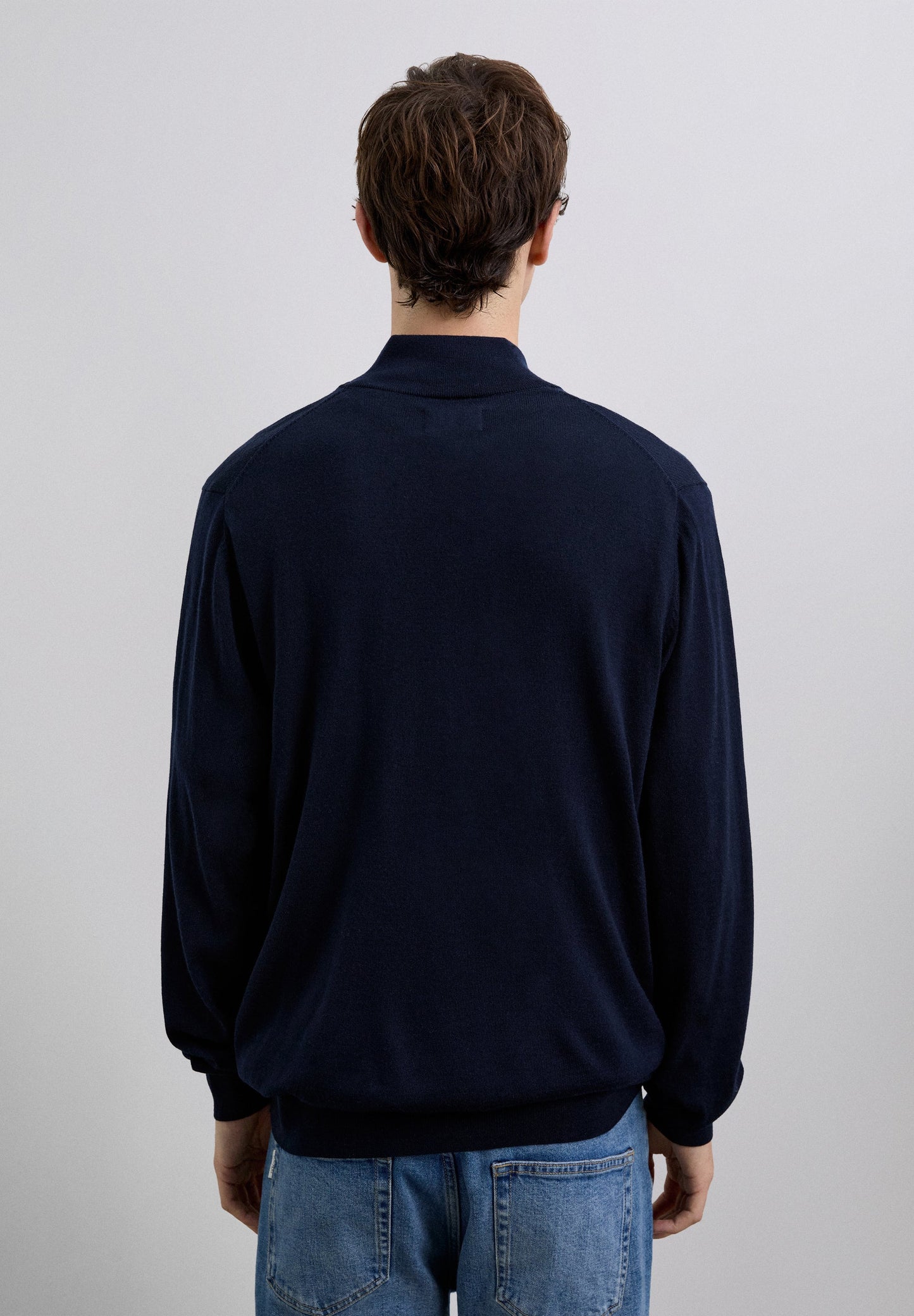 CARDIGAN FERMETURE ÉCLAIR LAINE MÉRINOS