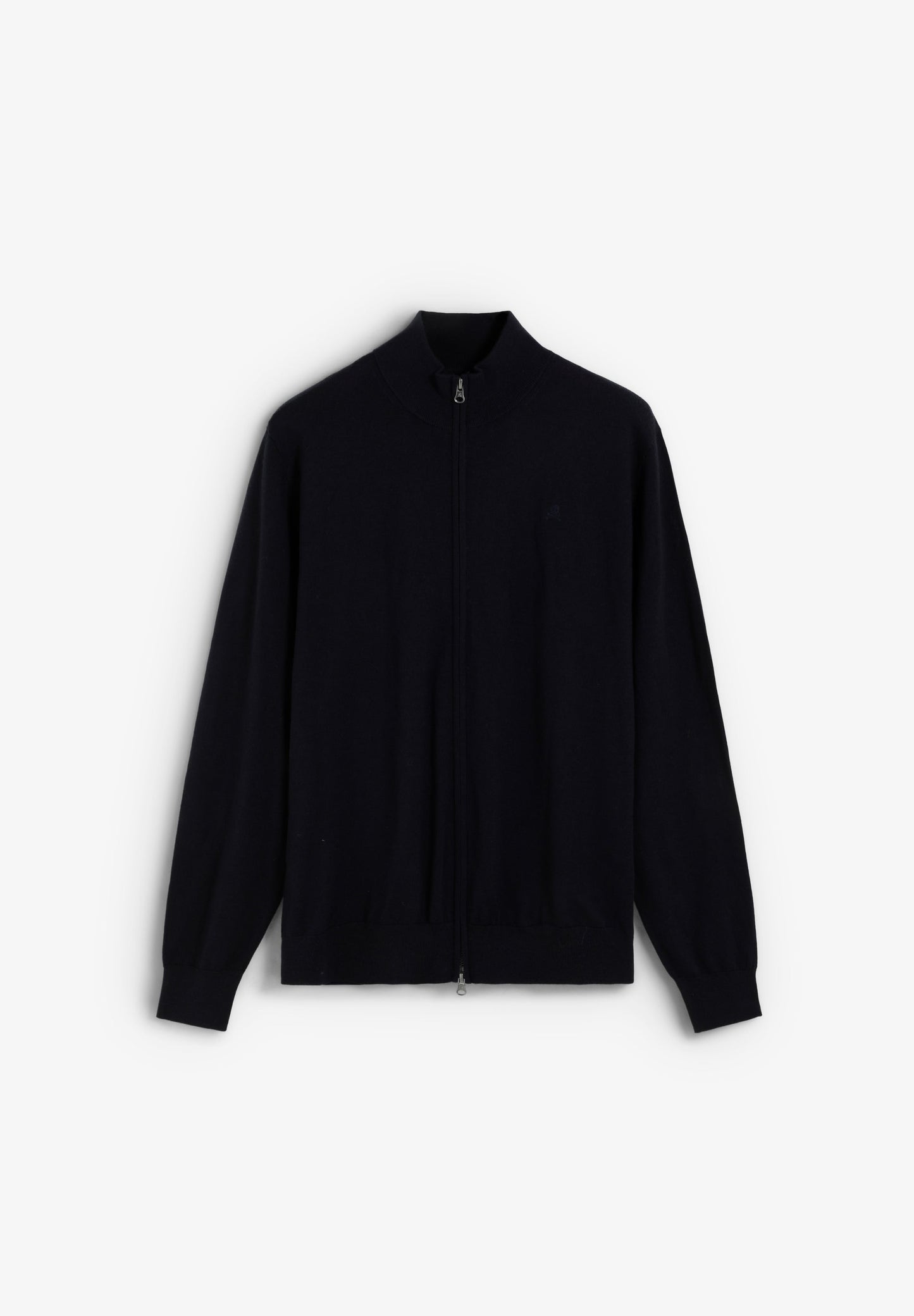 MERINO WOOL ZIP-UP CARDIGAN