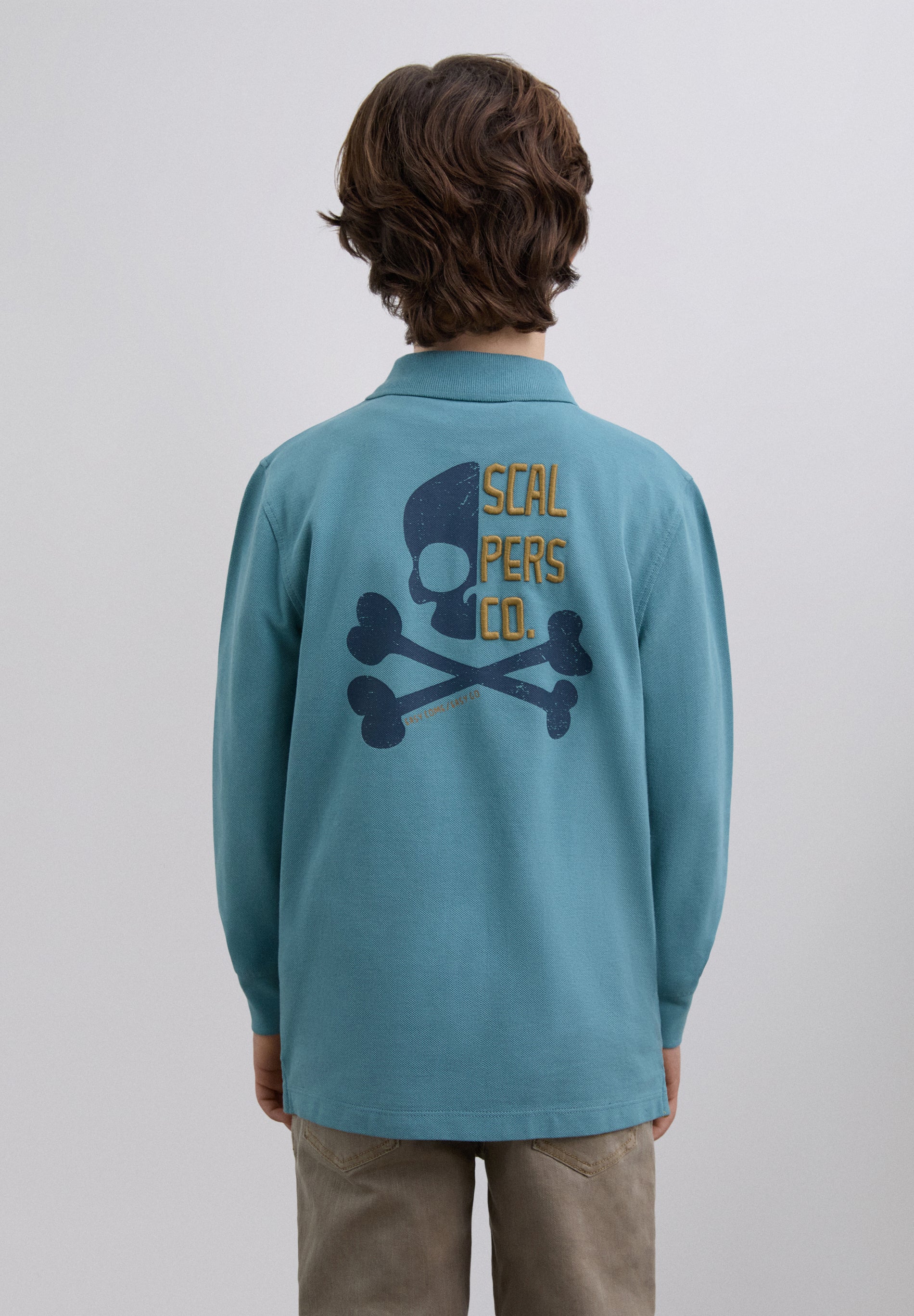 POLOSHIRT MIT LOGO-STICKEREI