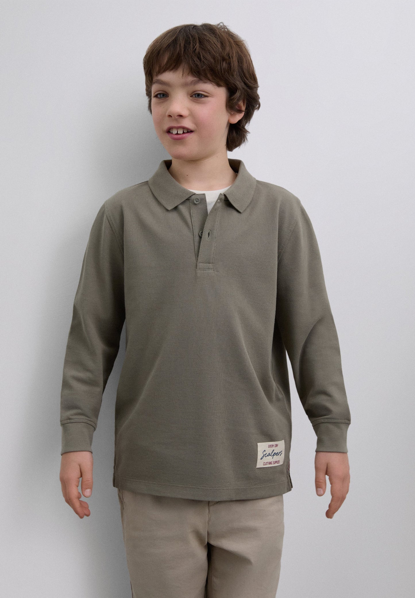 POLOSHIRT MIT LOGO-STICKEREI