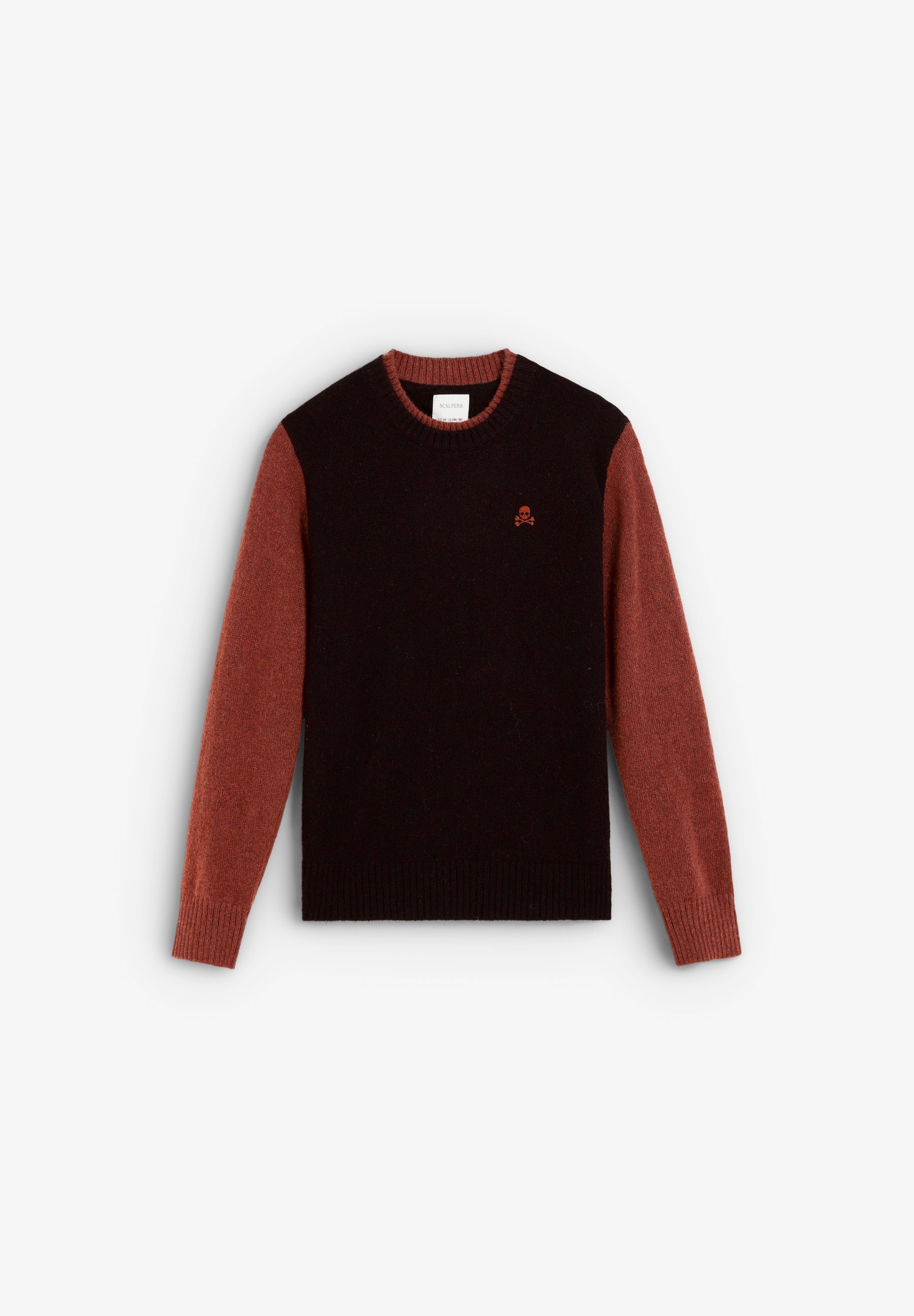 KONTRASTFARBENER STRICKPULLOVER