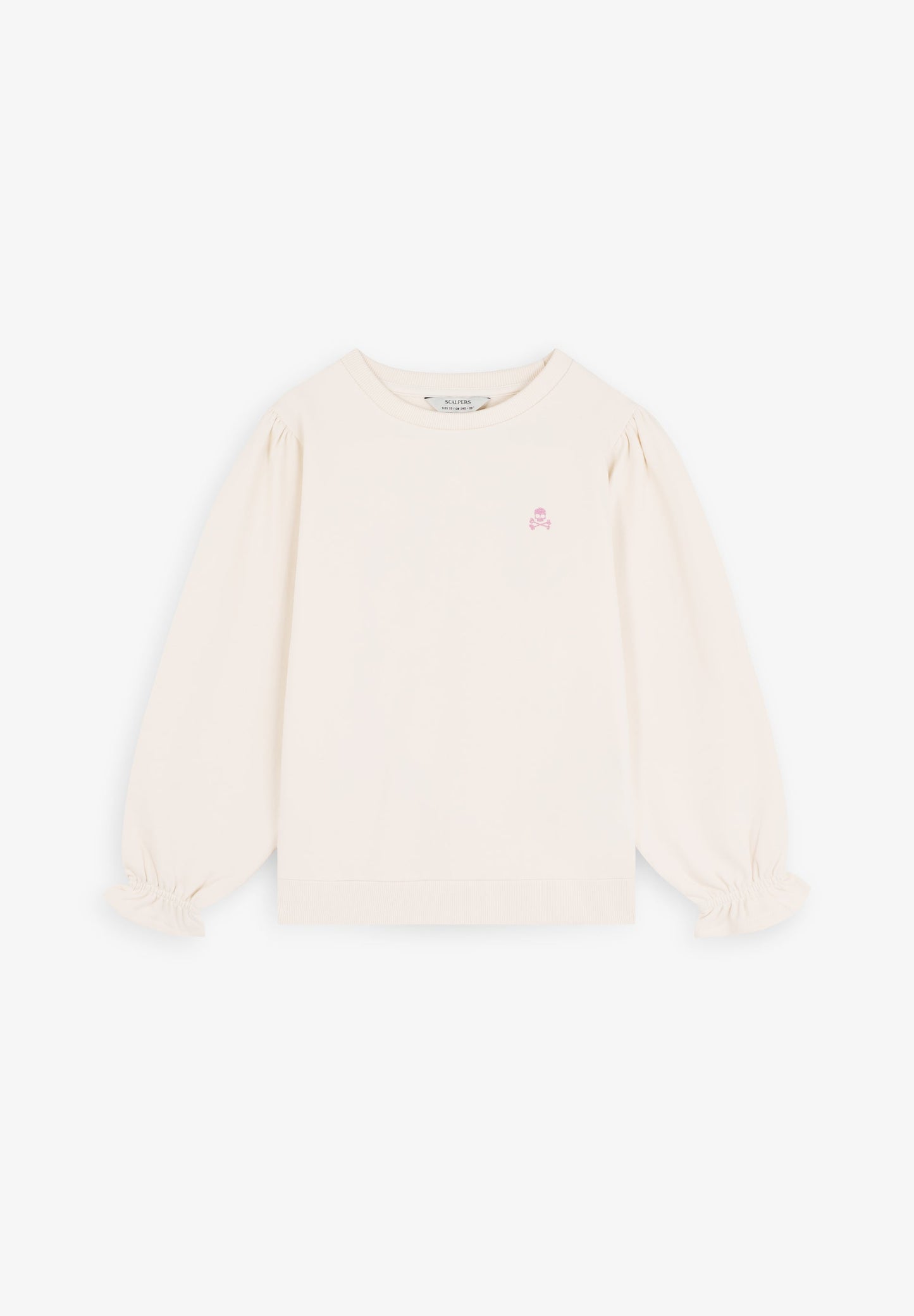 PRINTED PUFF SLEEVE SWEATSHIRT