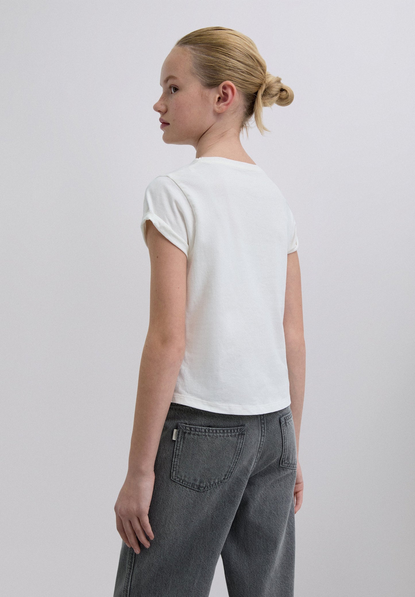 T-SHIRT MIT ADLER-PRINT