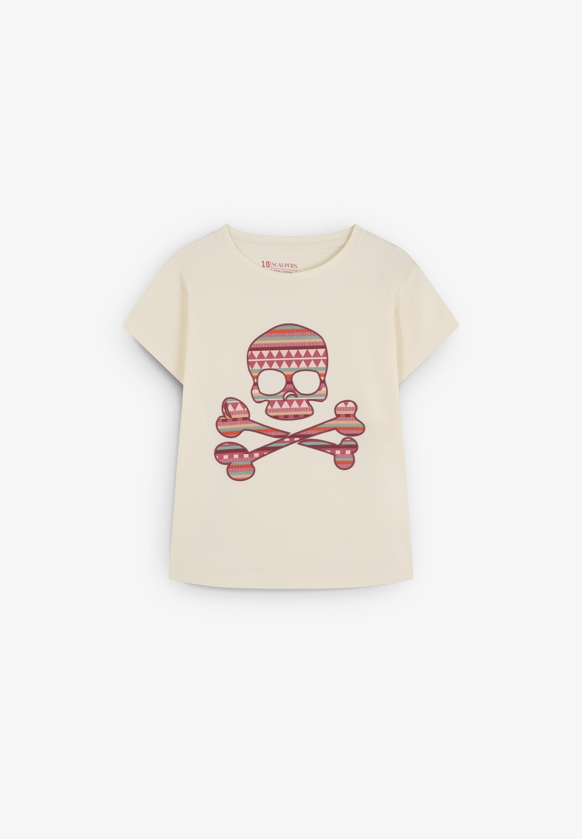 T-SHIRT MIT TOTENKOPF-PRINT