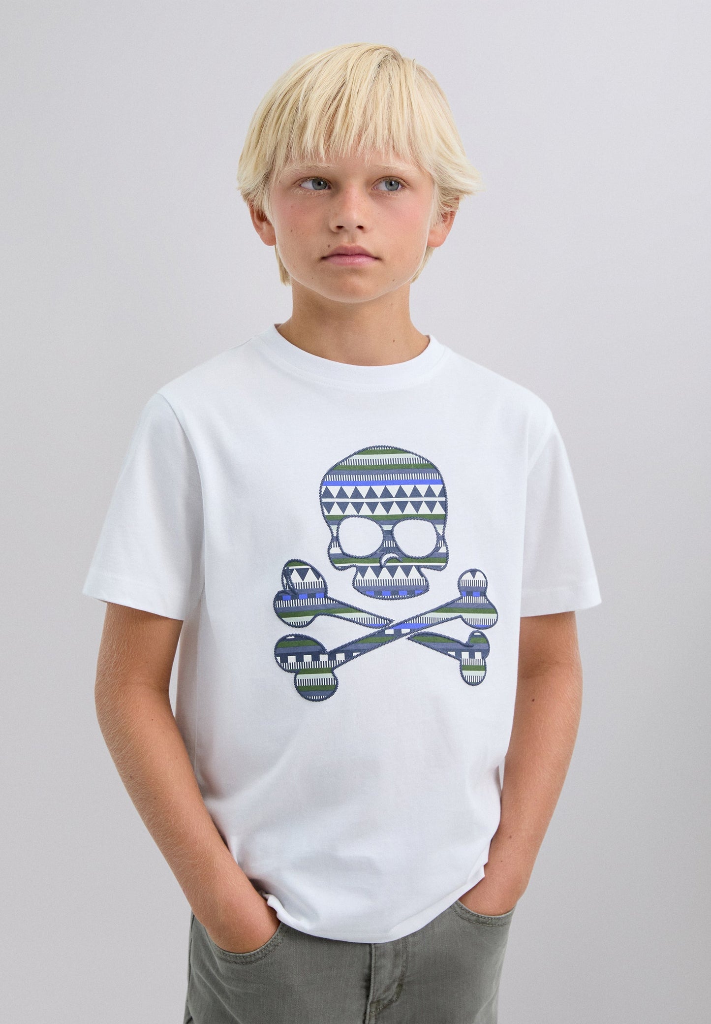 SKULL PRINT T-SHIRT