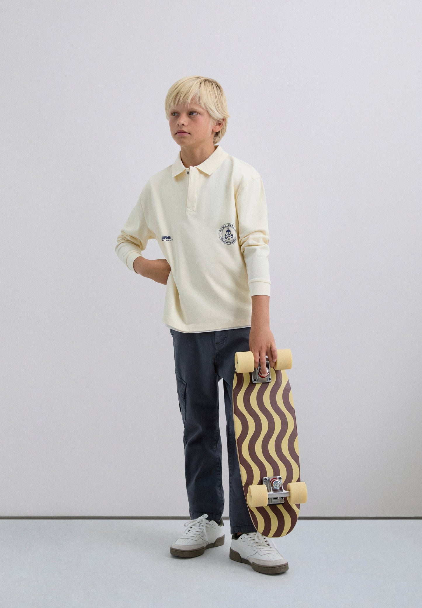 POLO IMPRIMÉ MANCHES LONGUES