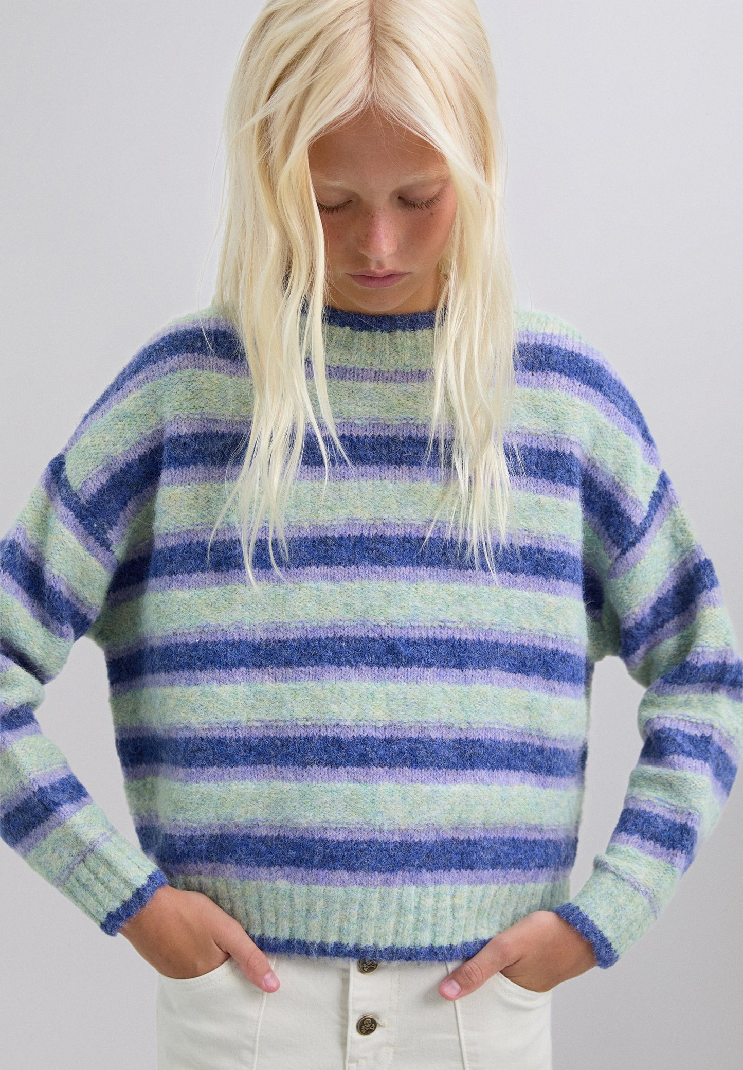 PULL MAILLE RAYURES