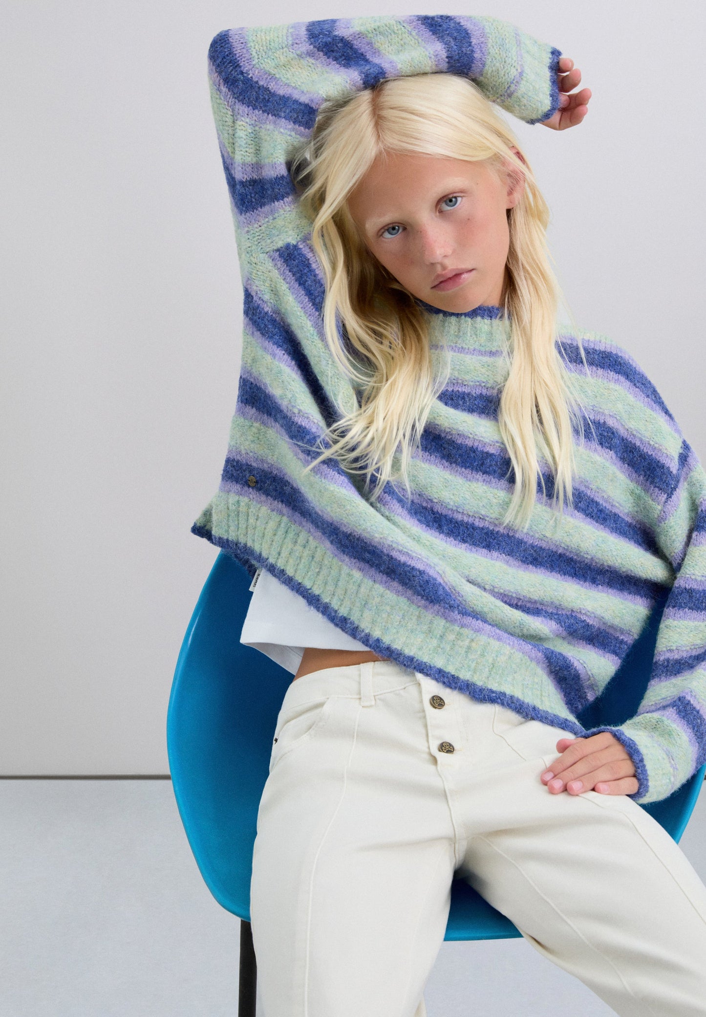 PULL MAILLE RAYURES