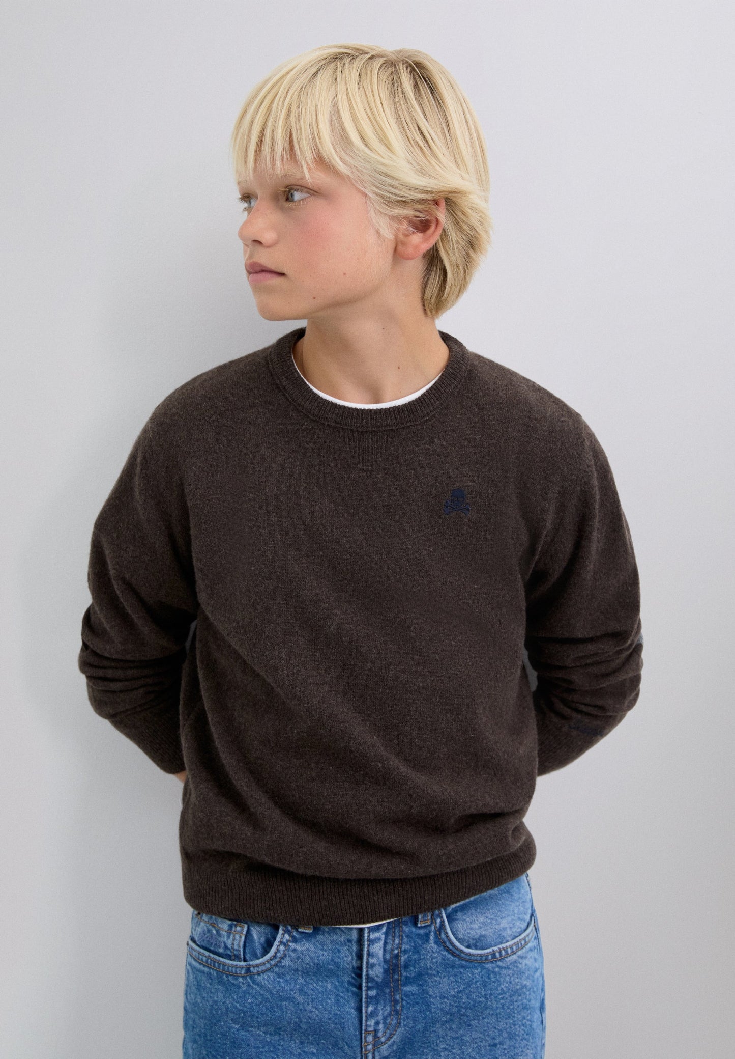 WOOL SWEATER WITH SKULL