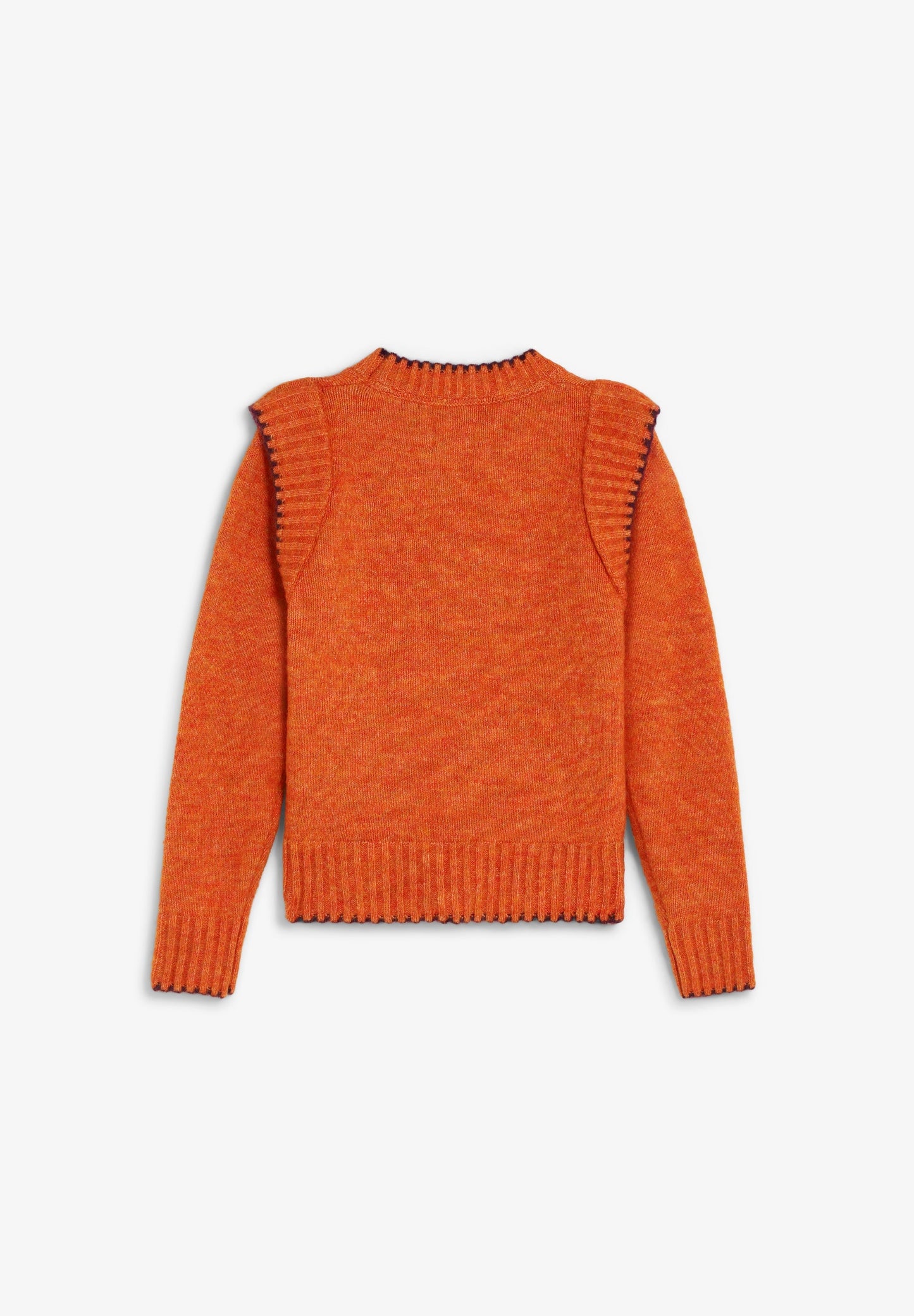 CONTRAST KNIT SWEATER