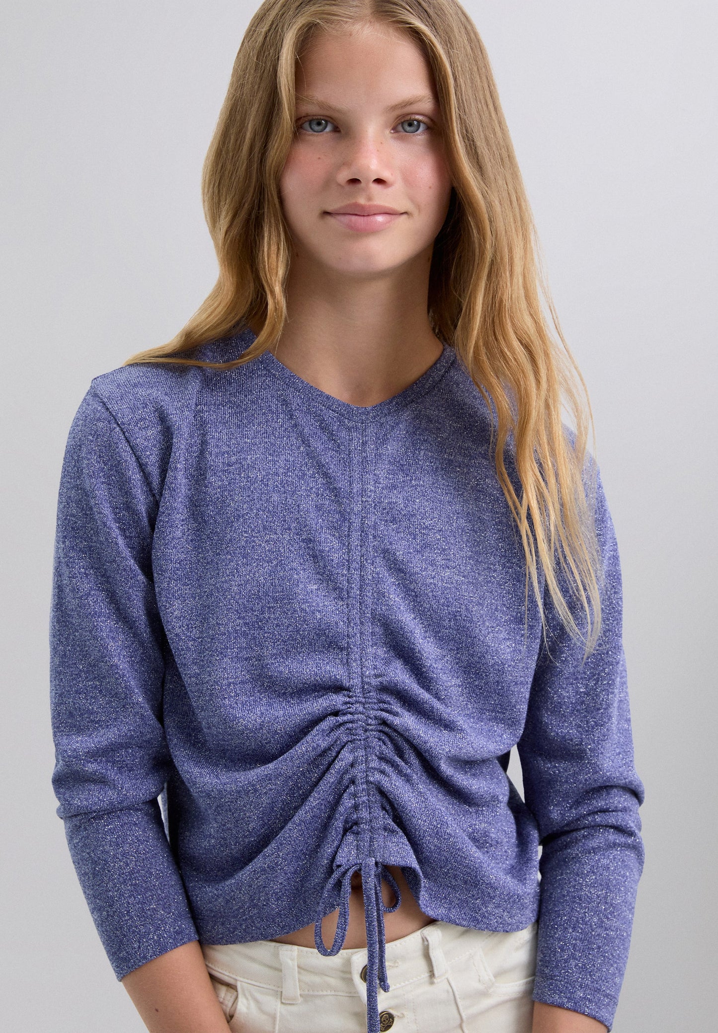 ADJUSTABLE GATHERED SHIRT