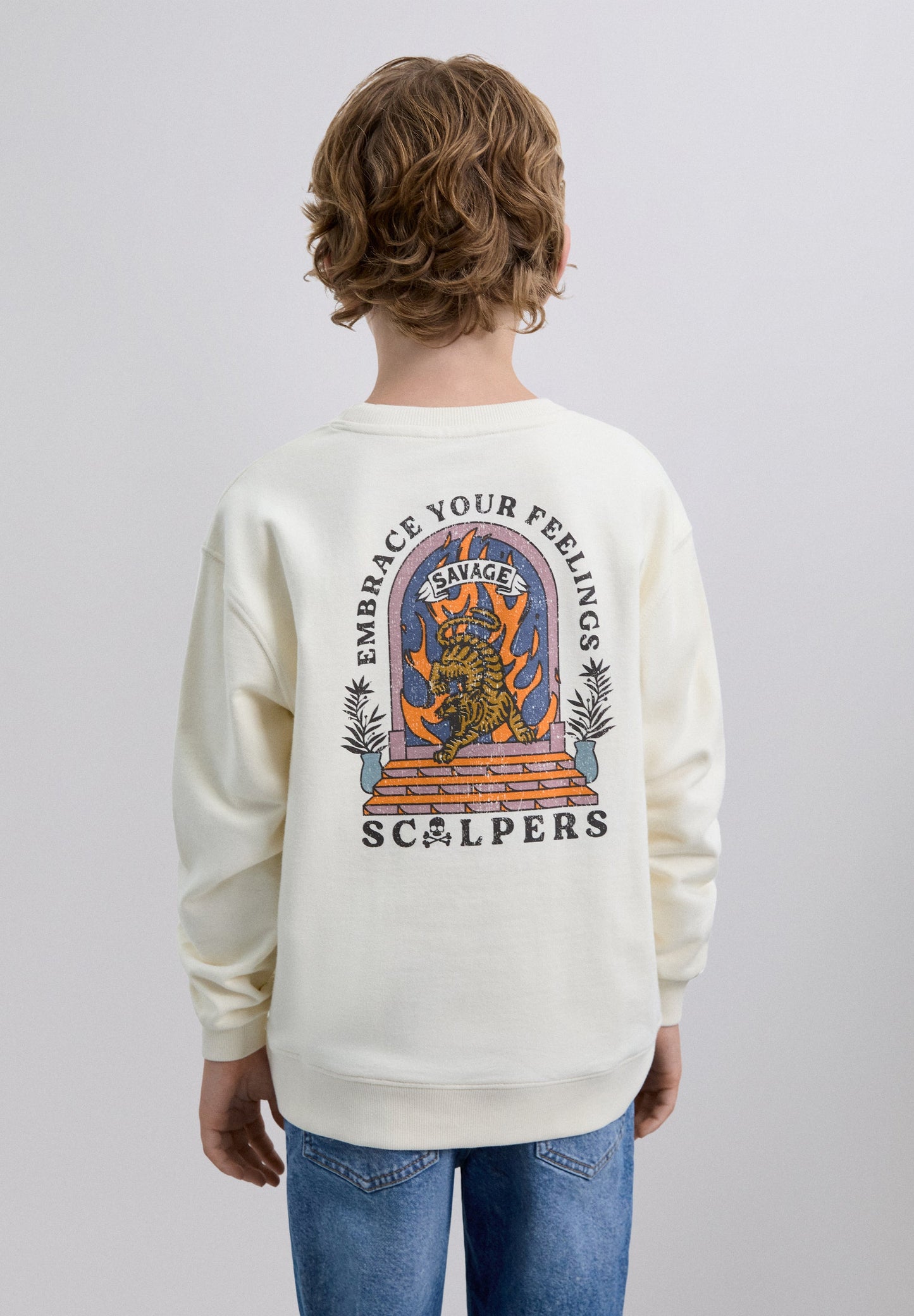 HOODY MIT TOTENKOPF-PRINT