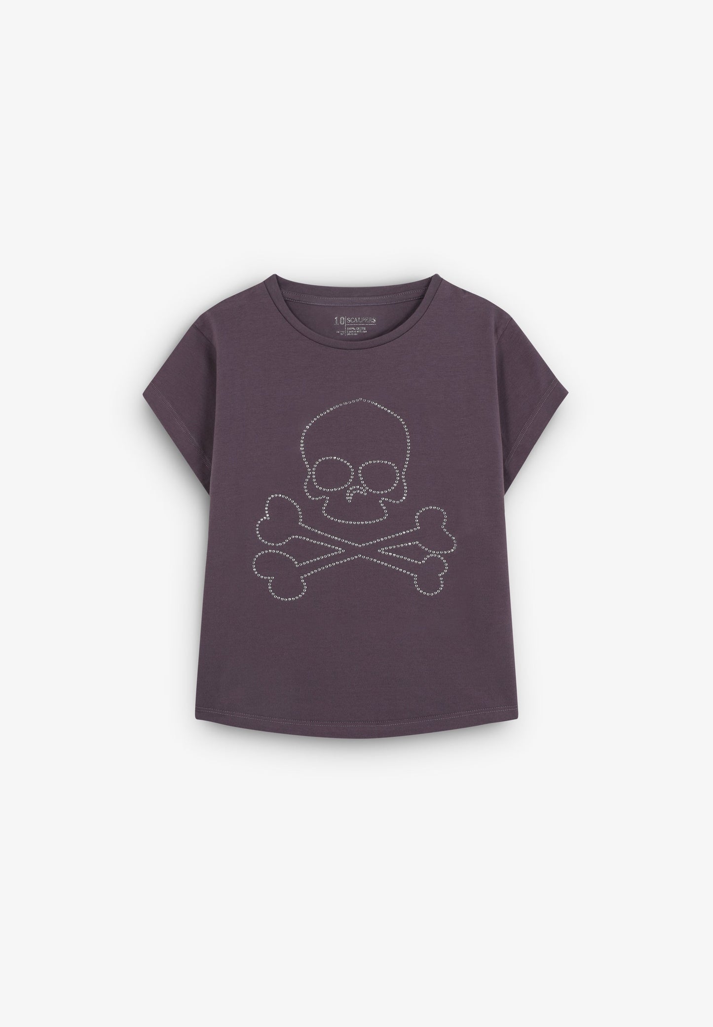 T-SHIRT STRASS SKULL