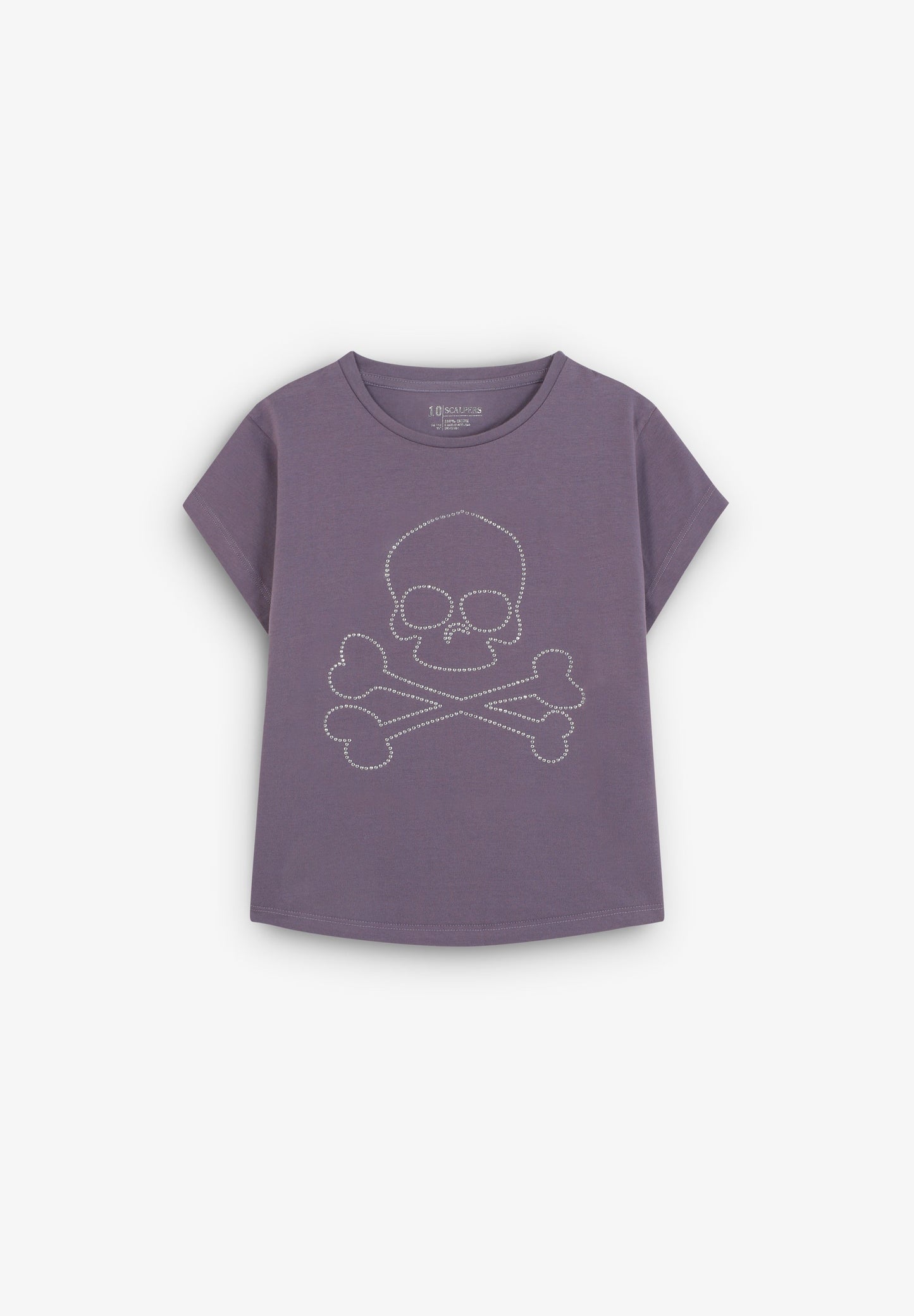 T-SHIRT STRASS SKULL