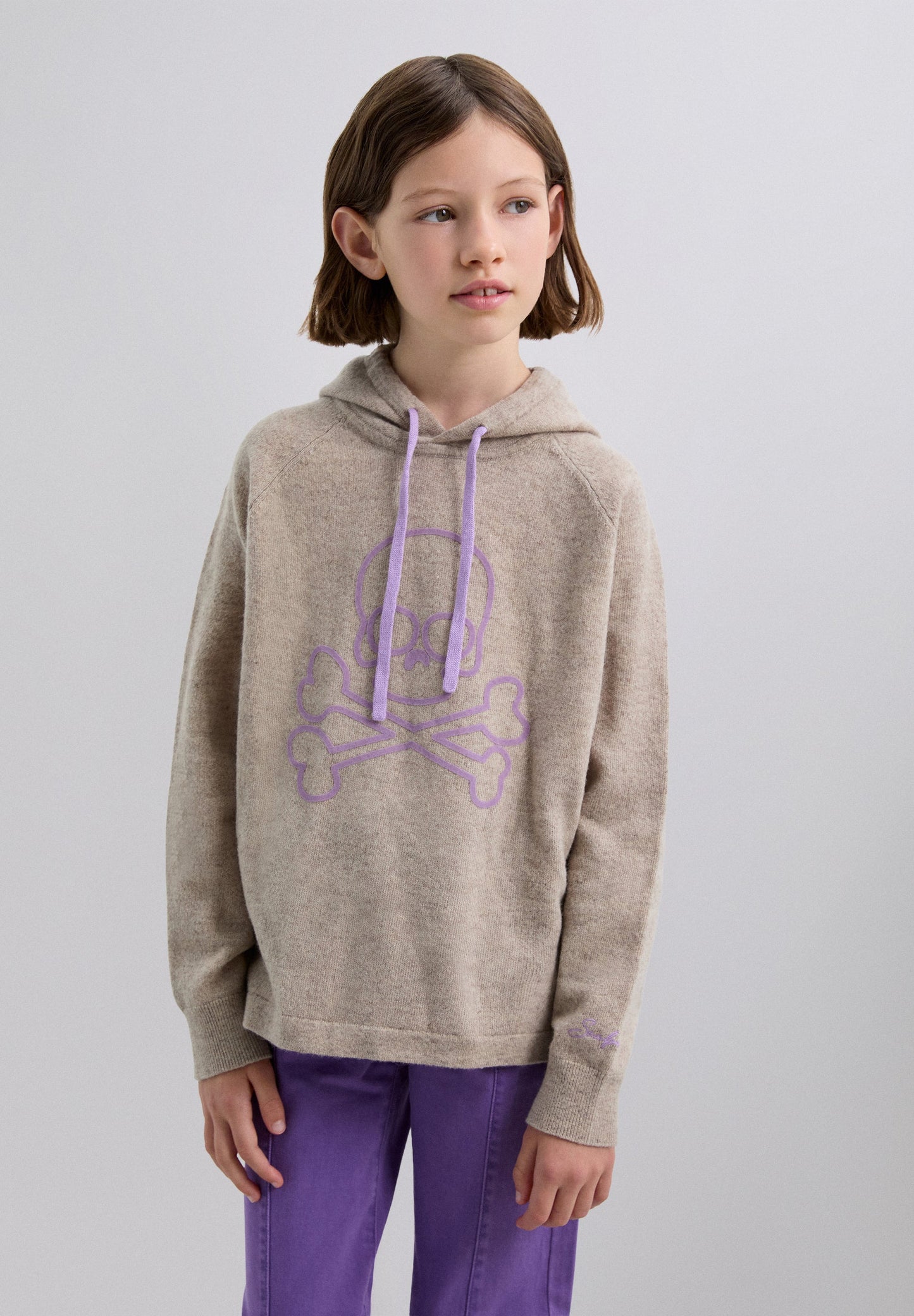 SCSKULL HOODIE TRICOT GIRLS