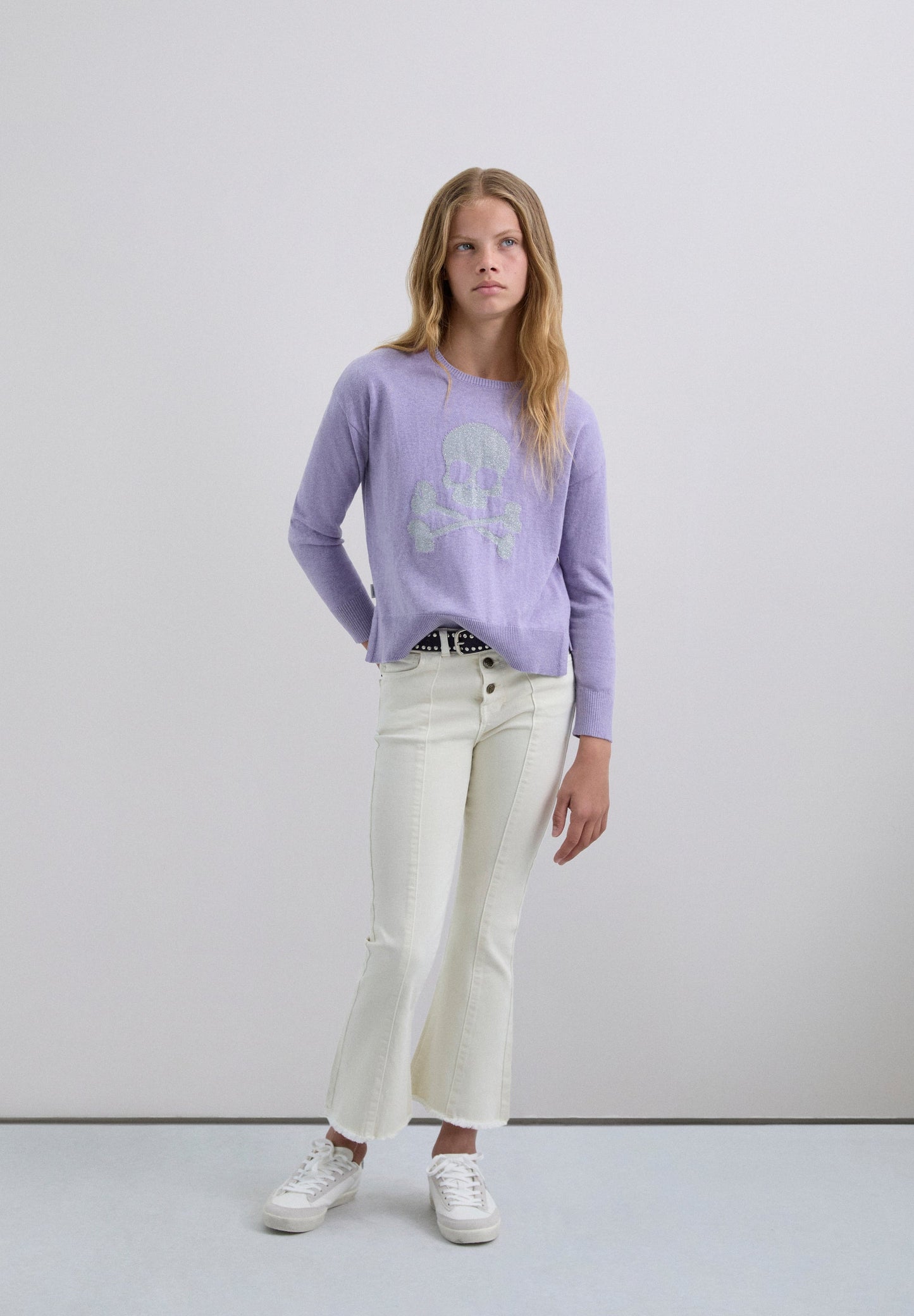 SCSKULL INTARSIA TRICOT GIRLS