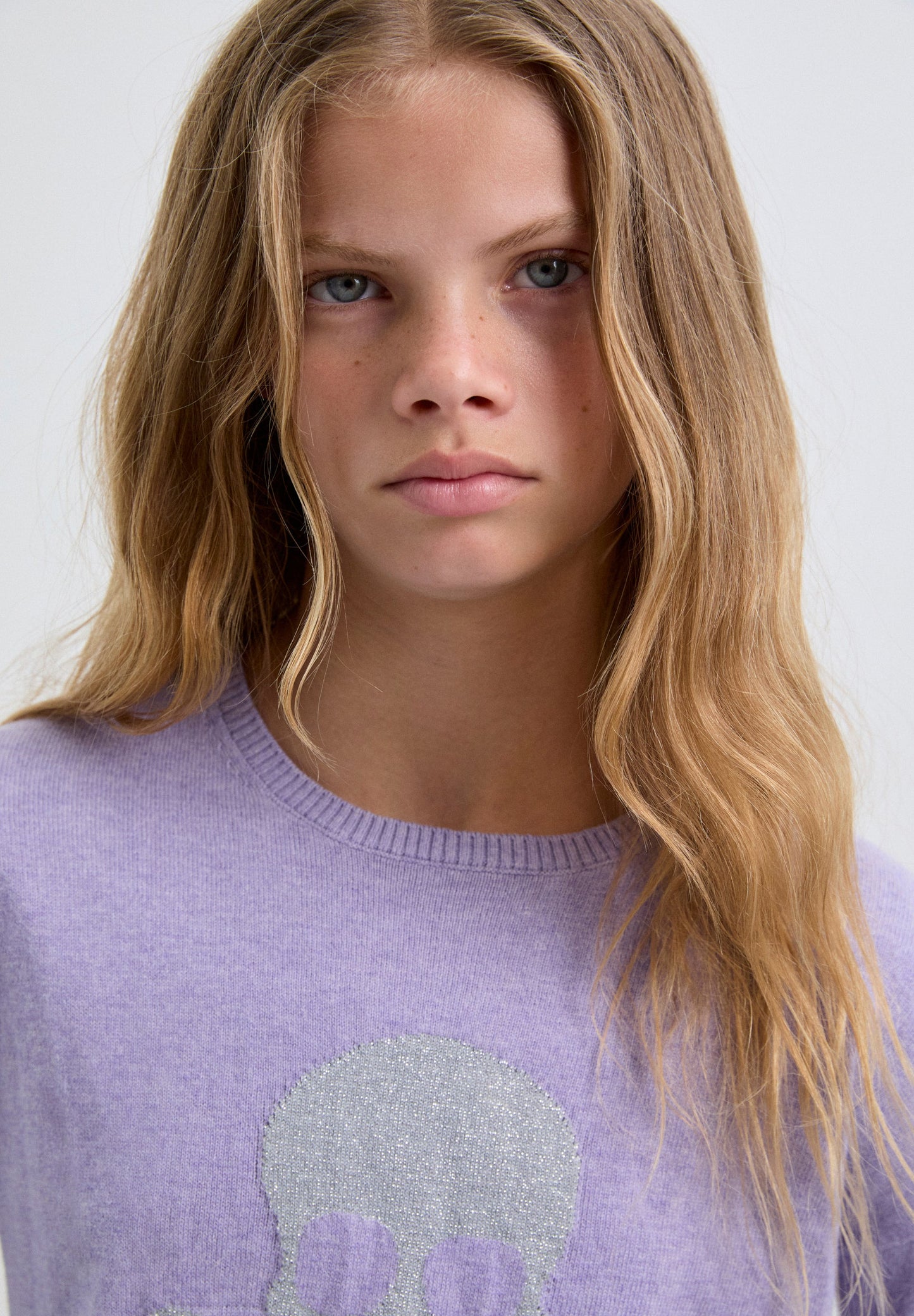 SCSKULL INTARSIA TRICOT GIRLS