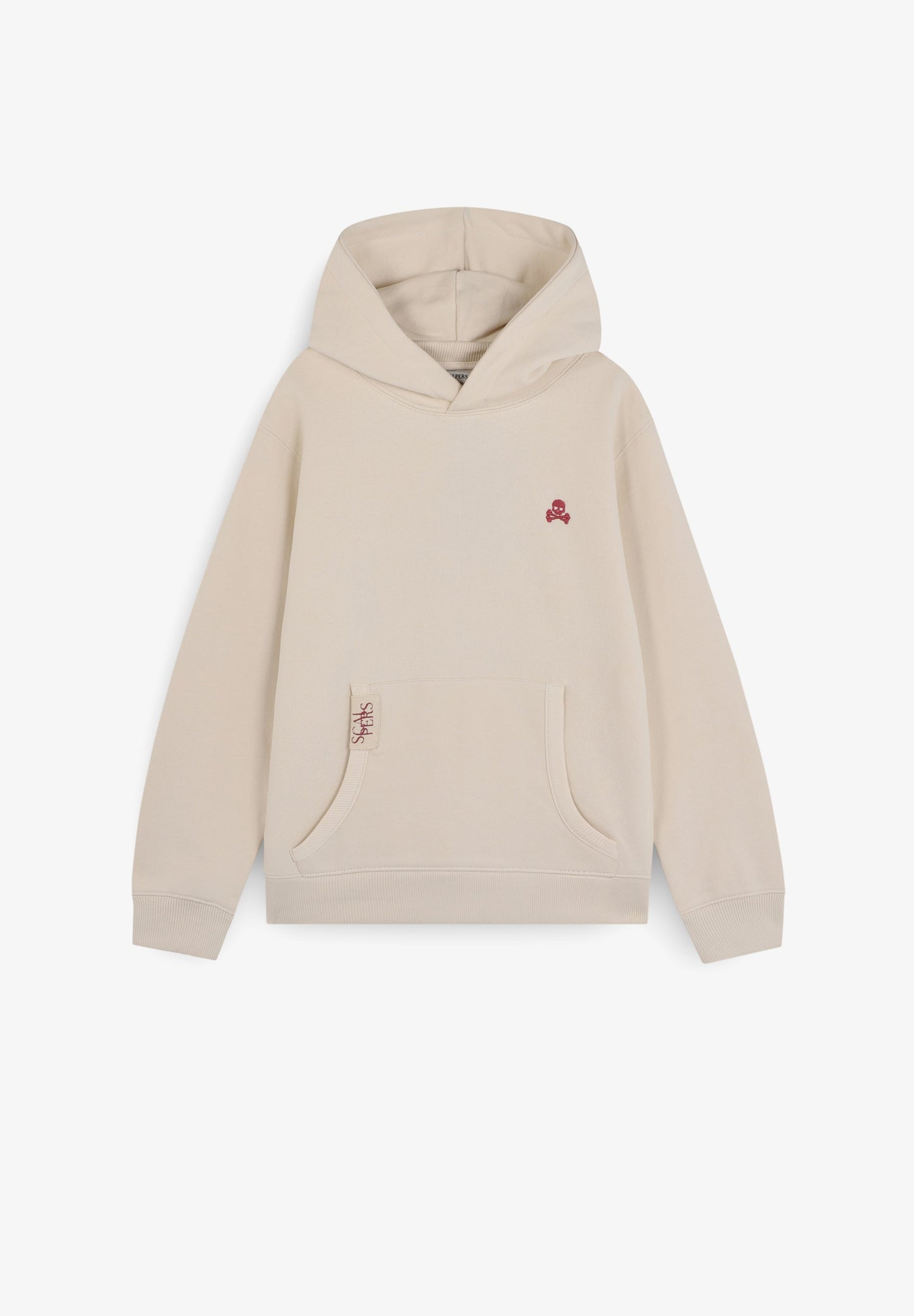 HOODIE WITH EMBROIDERED SKULL